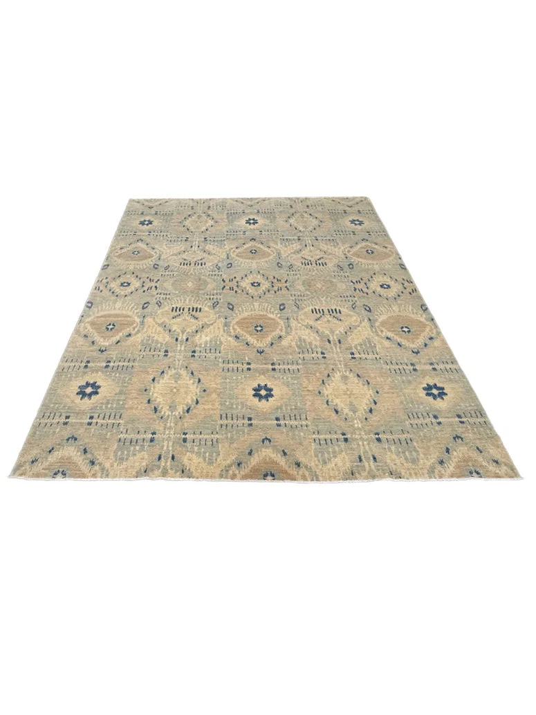 Ikat Rug | 8'1" X 9'9" - photo 3