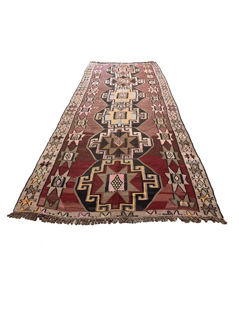 Antique Kilim Flatweave | 6'2" X 14'8" - photo 2