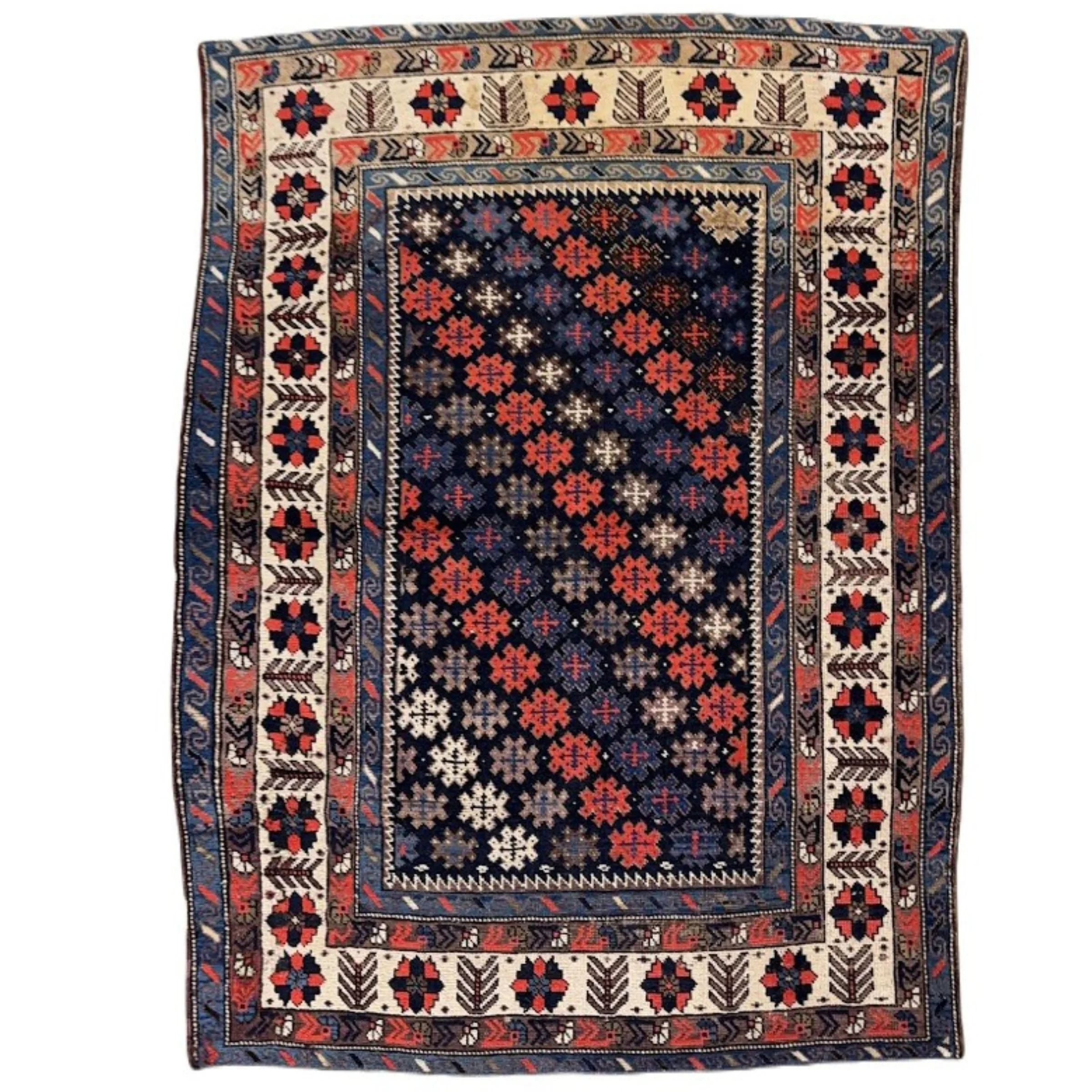 Antique Shirvan Rug | 3'4 X 4'10