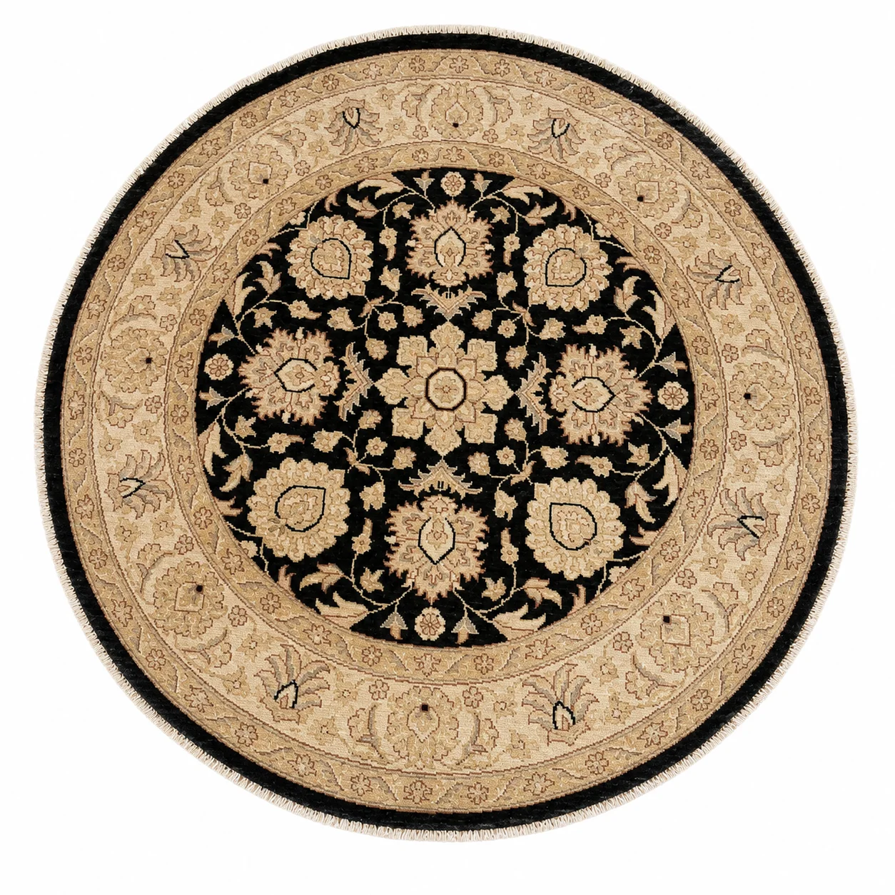 Round Khotan Rug | 4'9" x 4'9"