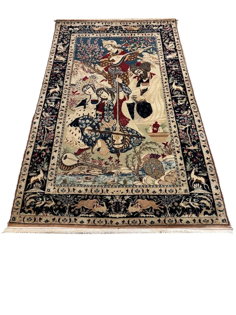 Pictorial Fine Omar Khayyam Rug | 3'7" X 5'9" - photo 2
