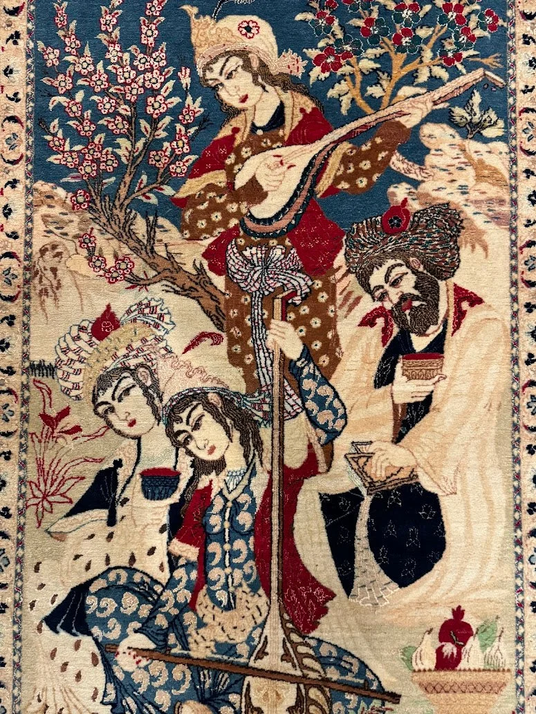 Pictorial Fine Omar Khayyam Rug | 3'7" X 5'9" - photo 4