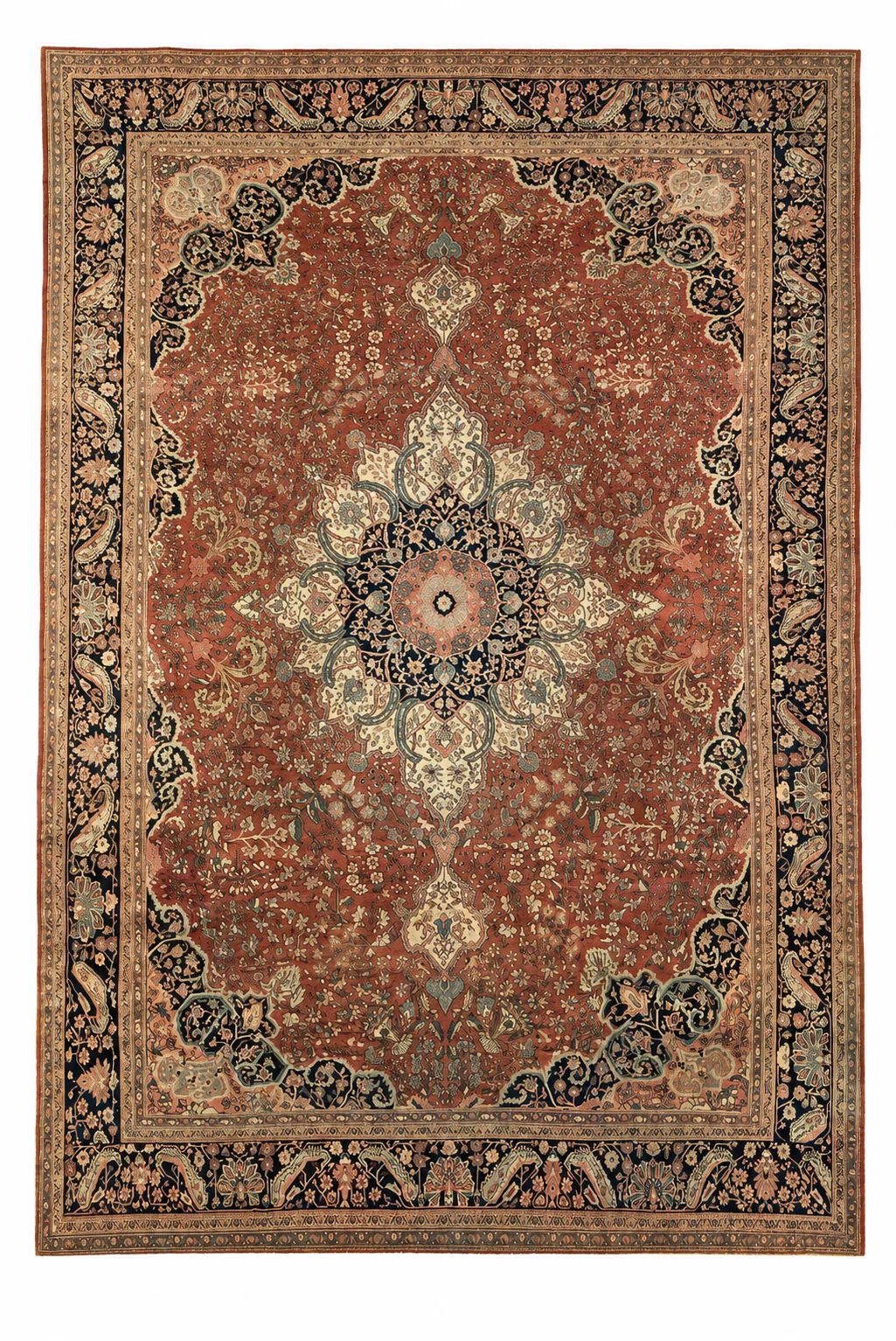 Antique Farahan Sarouk Rug  | 11'11" x 17'10"