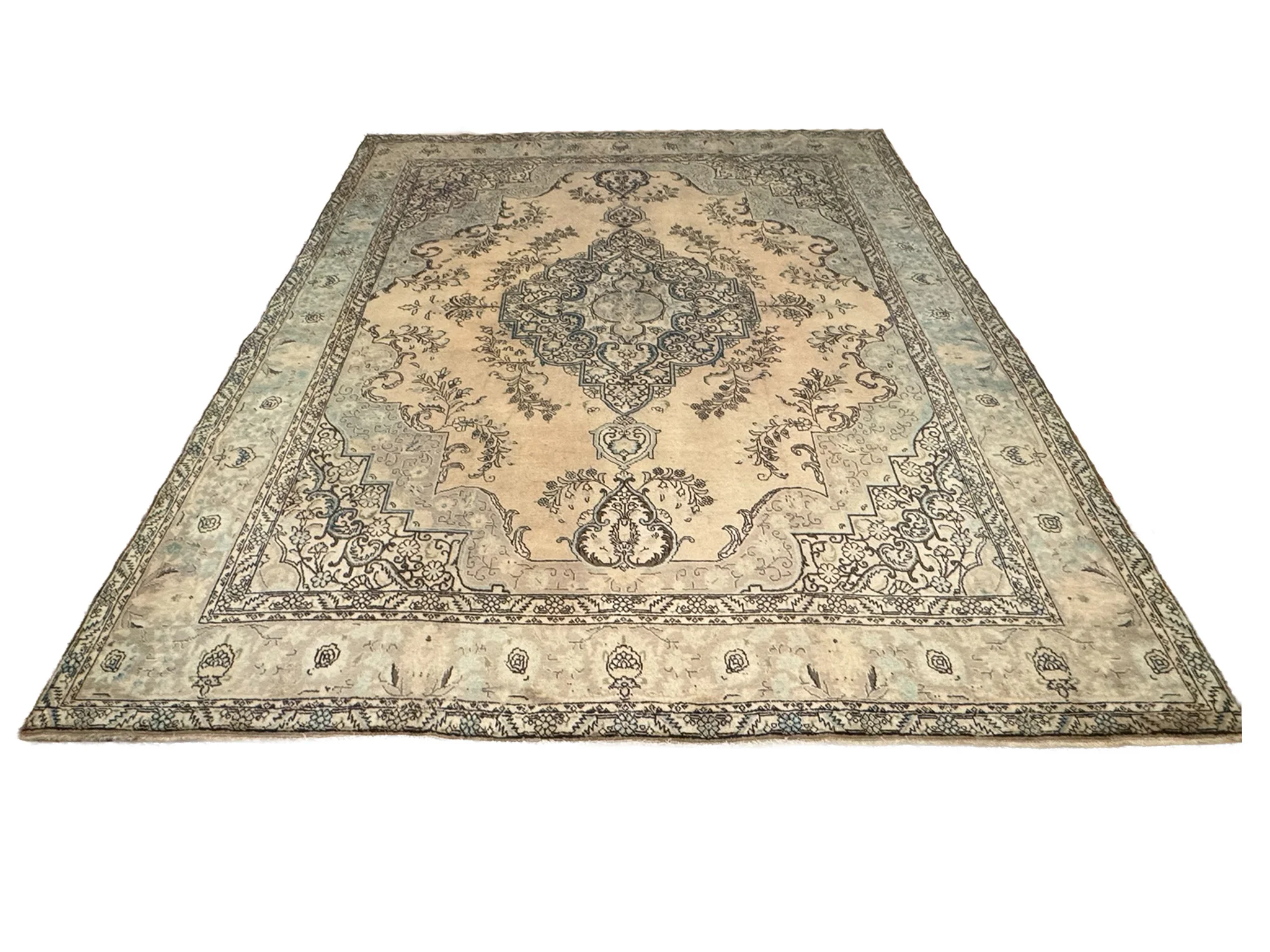 Vintage Tabriz Rug | 11'3" x 14'6" - photo 2