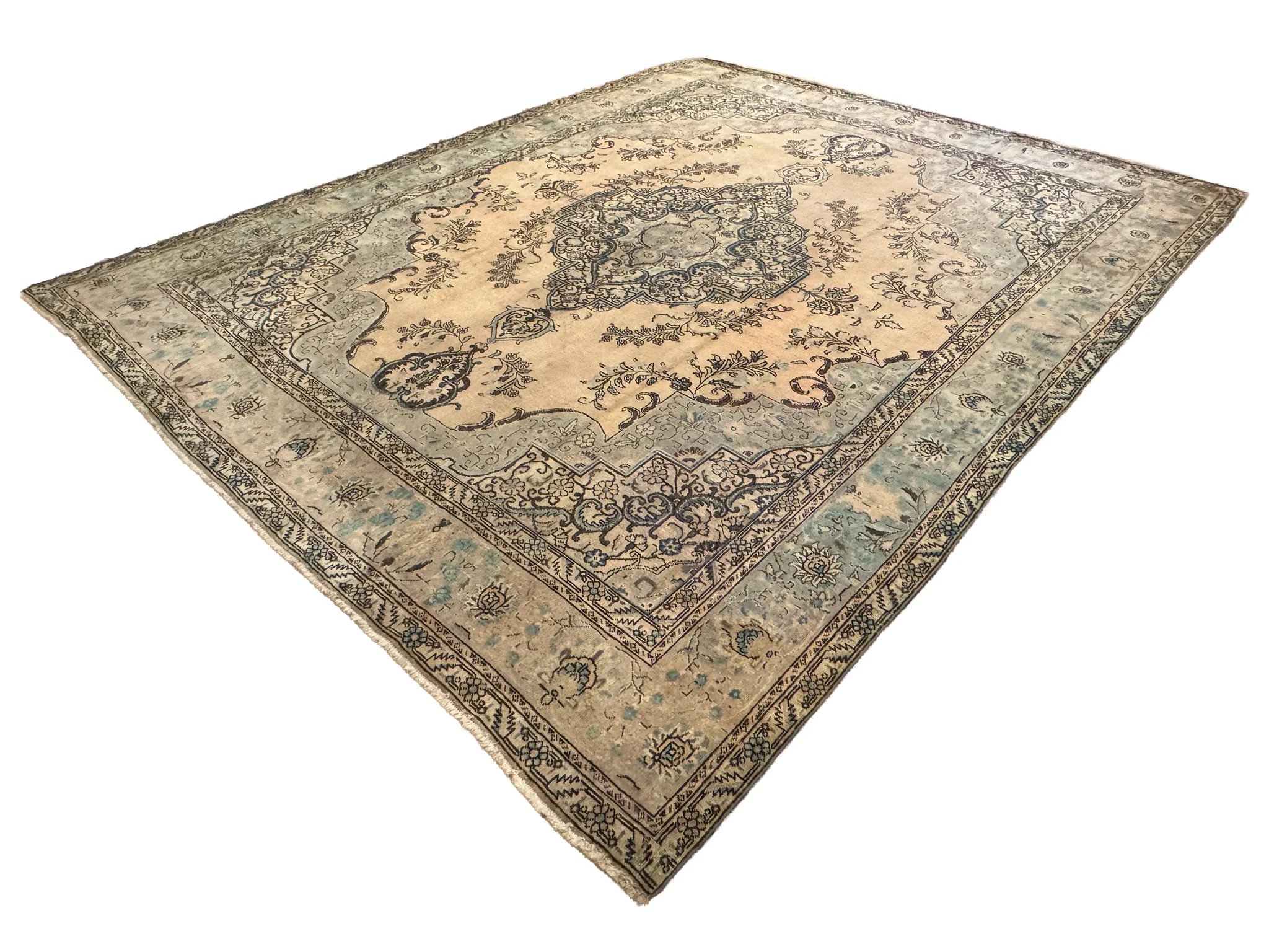 Vintage Tabriz Rug | 11'3" x 14'6" - photo 4