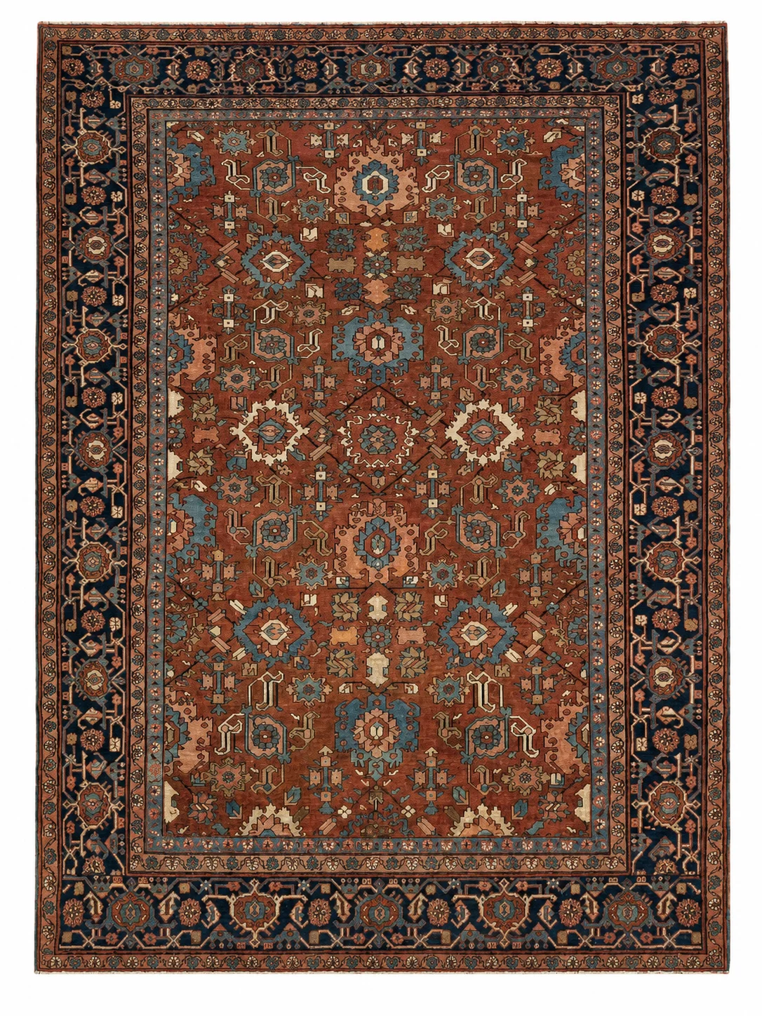 Antique Bakhshaish Rug | 9' X 12'