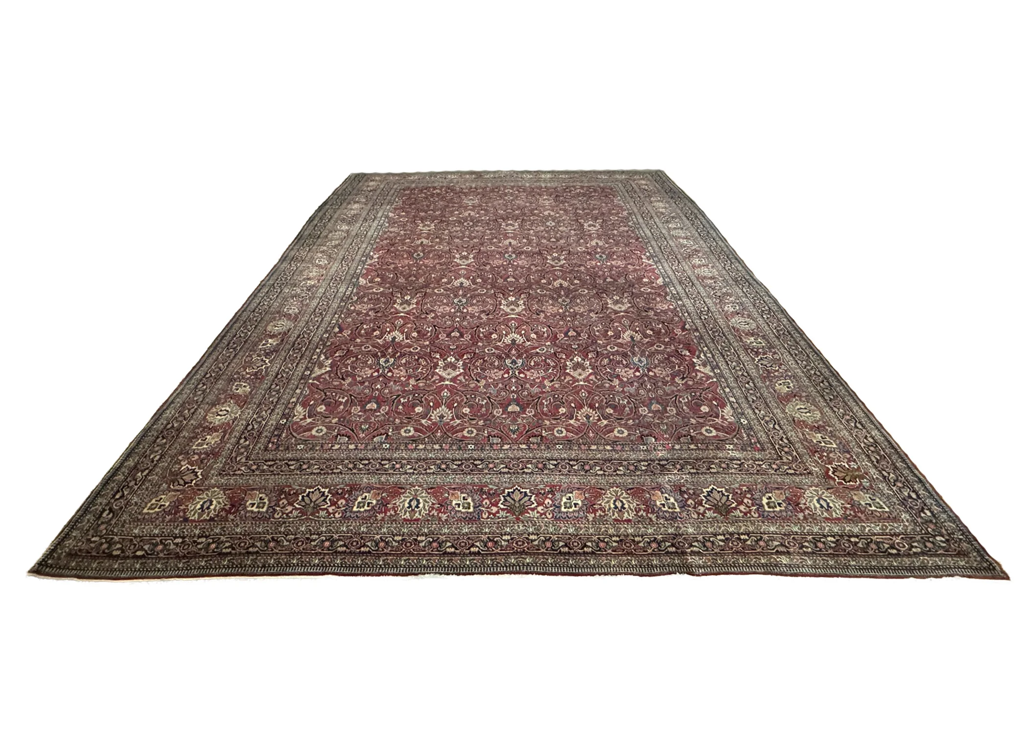 Antique Fine Mashad Rug | 14' x 19' - photo 2