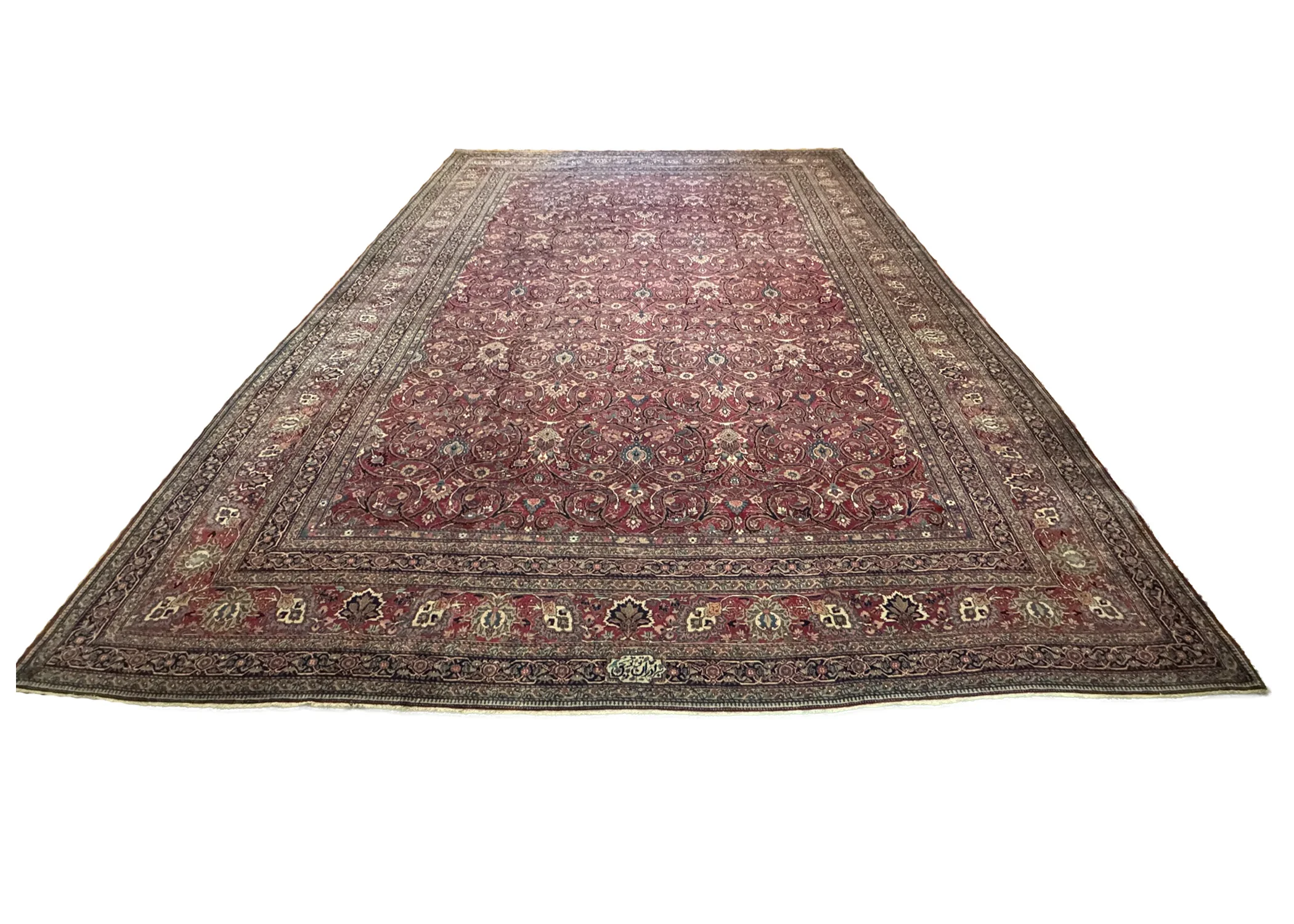 Antique Fine Mashad Rug | 14' x 19' - photo 3