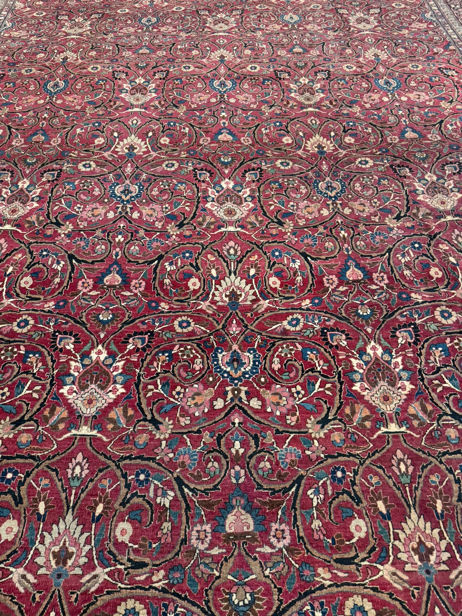 Antique Fine Mashad Rug | 14' x 19' - photo 4