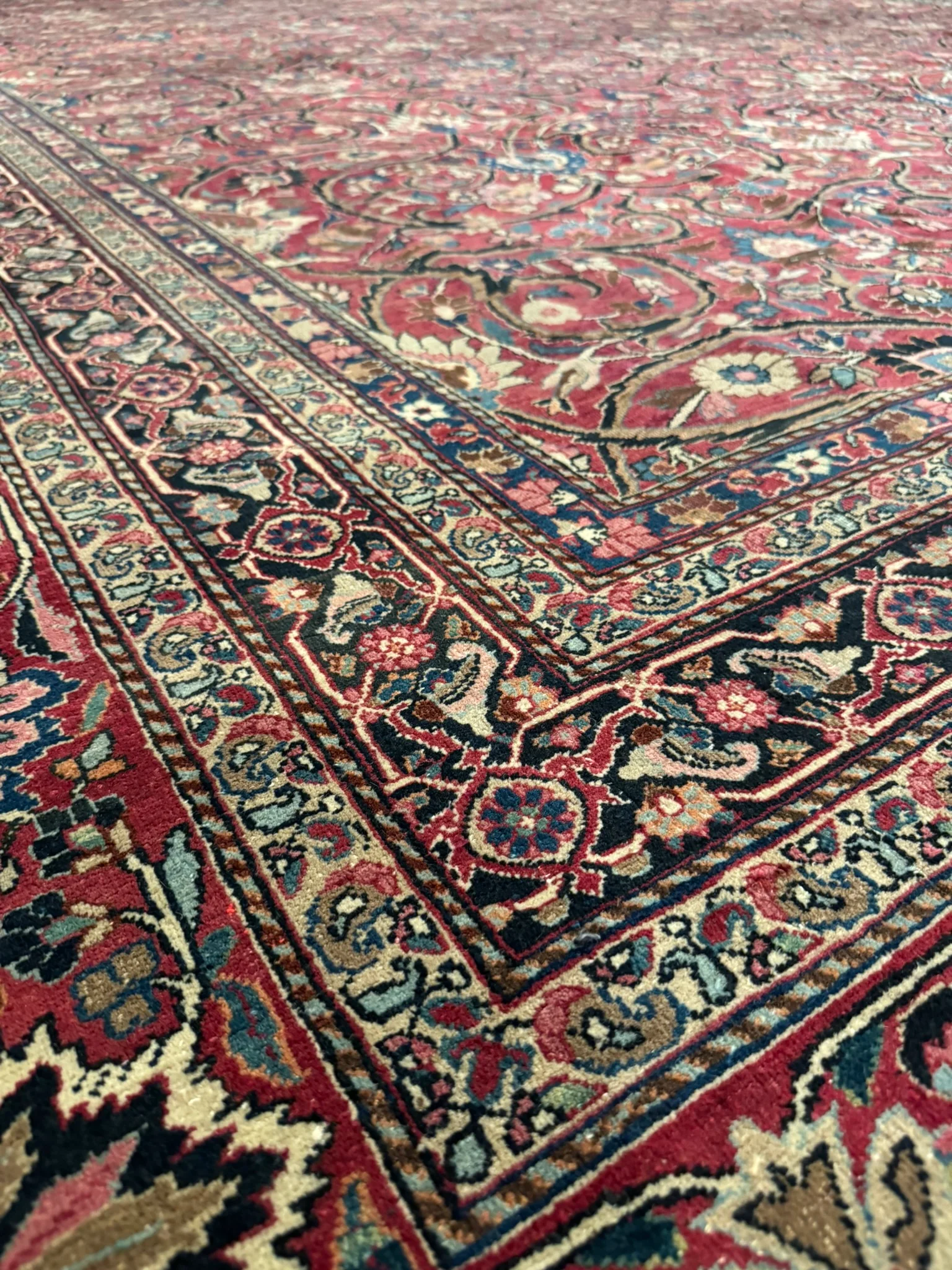 Antique Fine Mashad Rug | 14' x 19' - photo 6