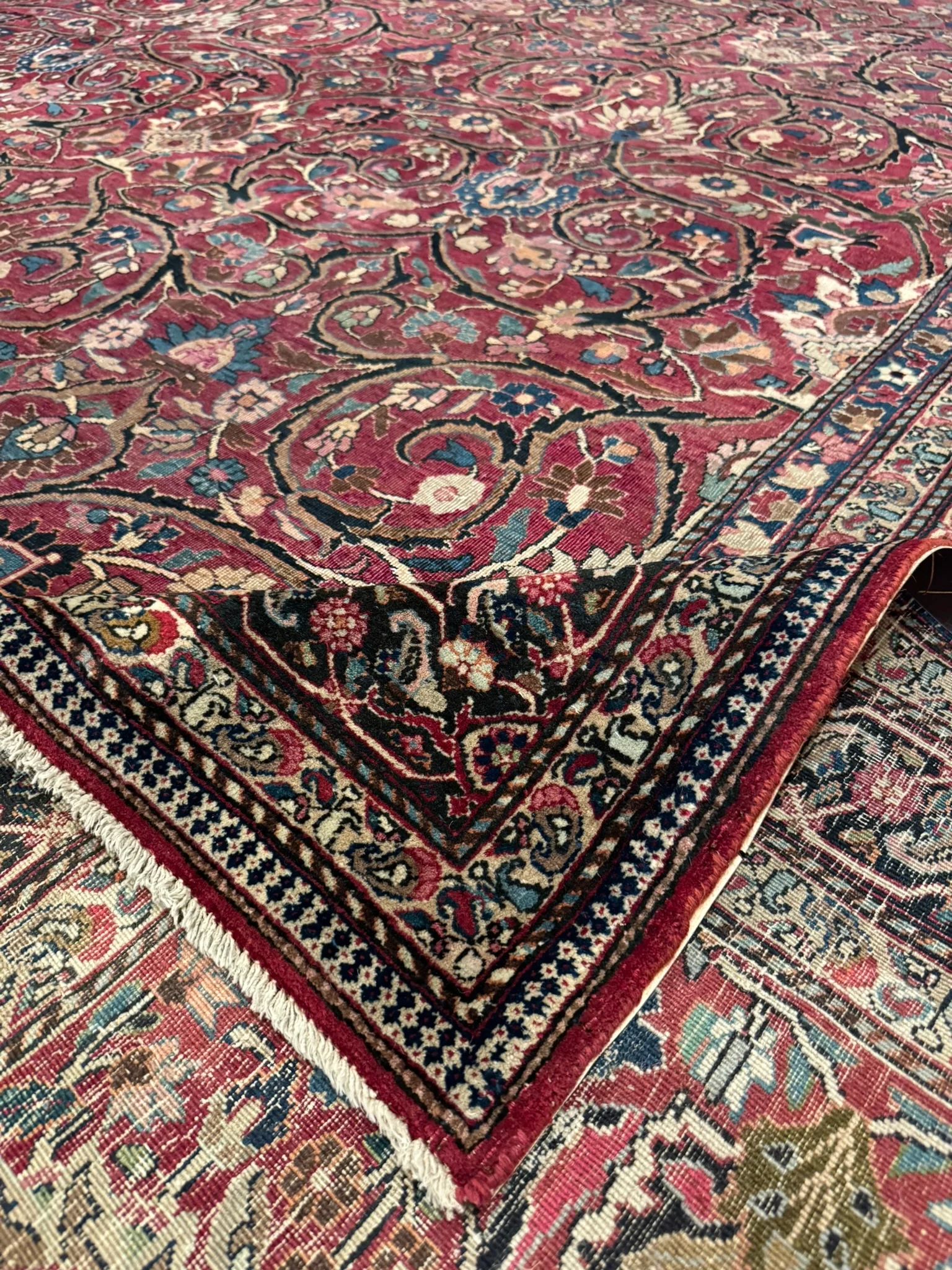 Antique Fine Mashad Rug | 14' x 19' - photo 11