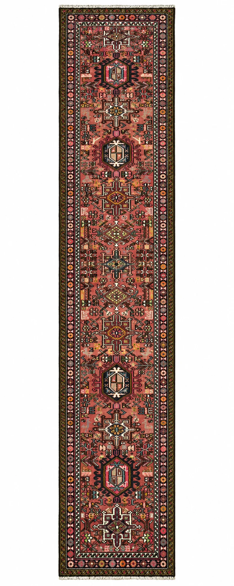 Karajeh Heriz Runner | 2'4" X 12'9"