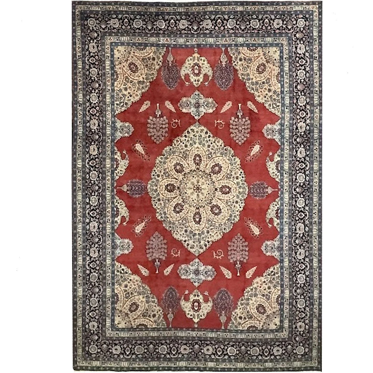 Antique Fine Tabriz Rug | 8' X 11'3"