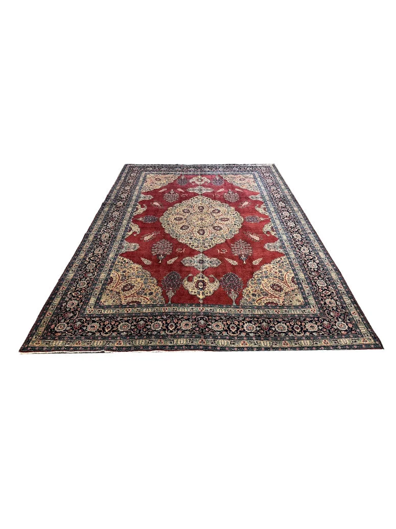 Antique Fine Tabriz Rug | 8' X 11'3" - photo 2