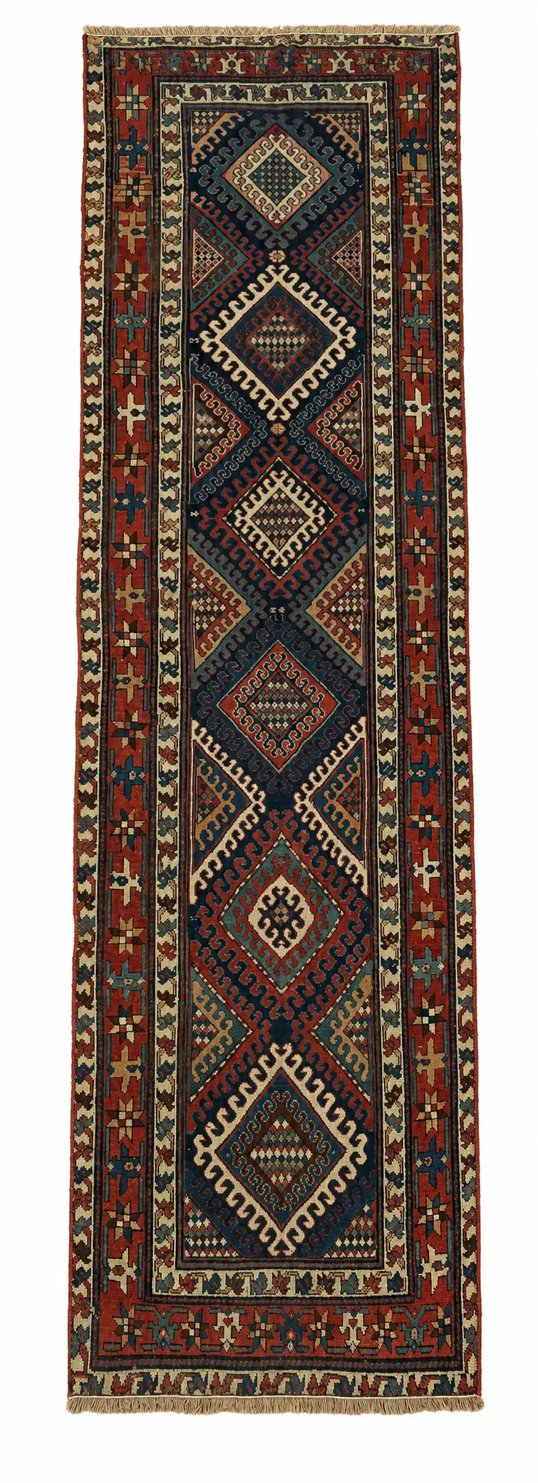 Antique Caucasian Runner | 3'5" x 9'5"