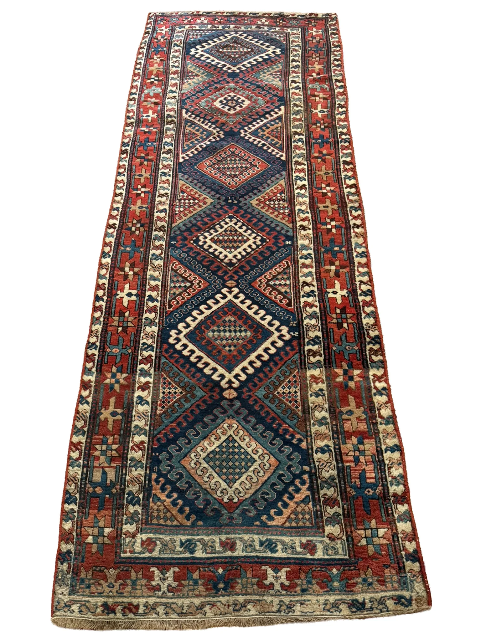 Antique Caucasian Runner | 3'5" x 9'5" - photo 3