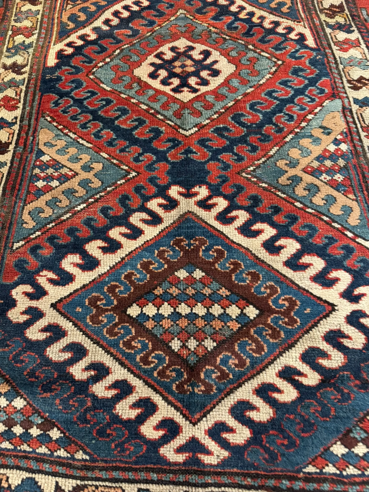 Antique Caucasian Runner | 3'5" x 9'5" - photo 4