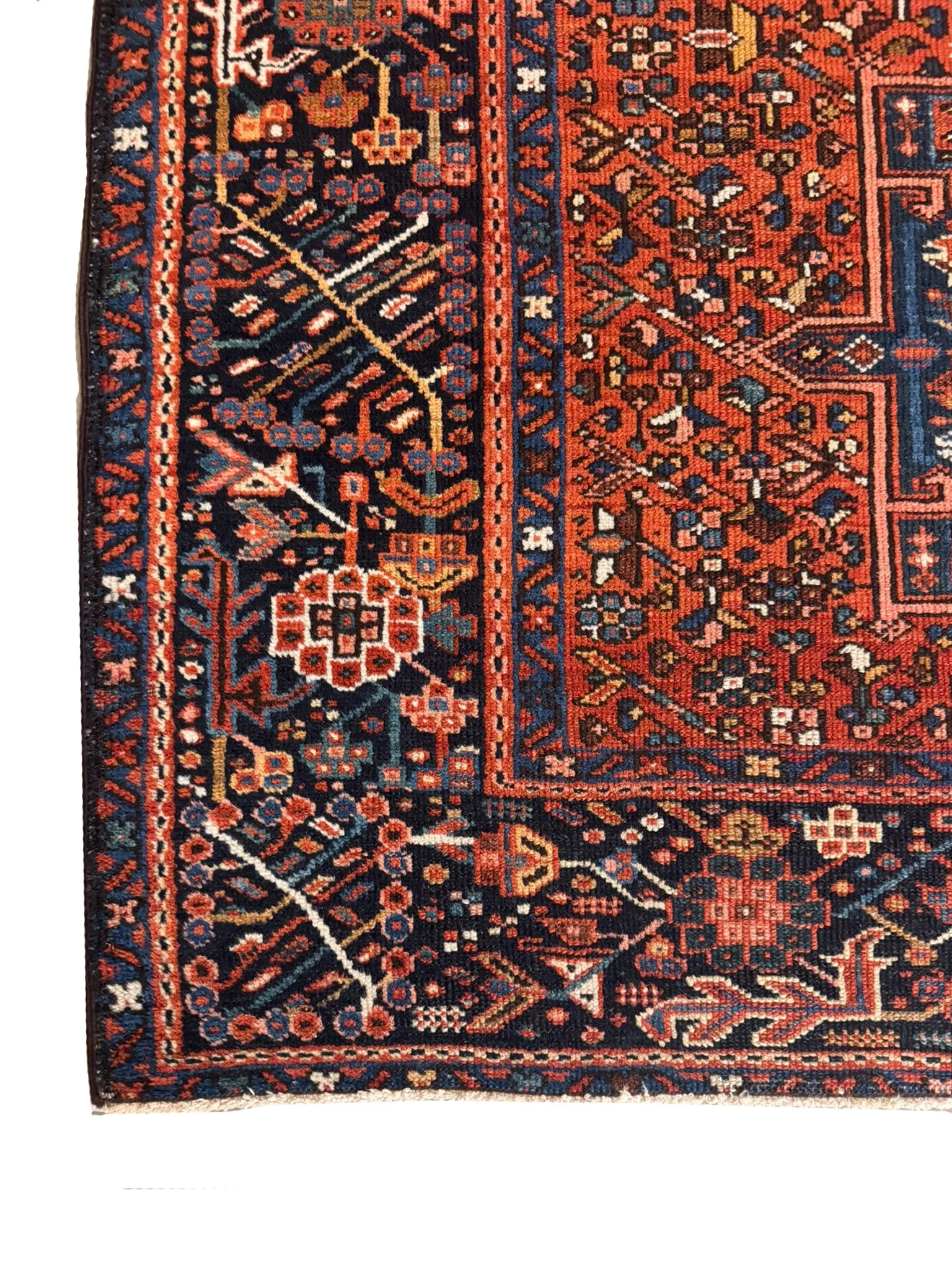 Antique Fine Karajeh Heriz Rug | 4'10" X 6'6" - photo 6