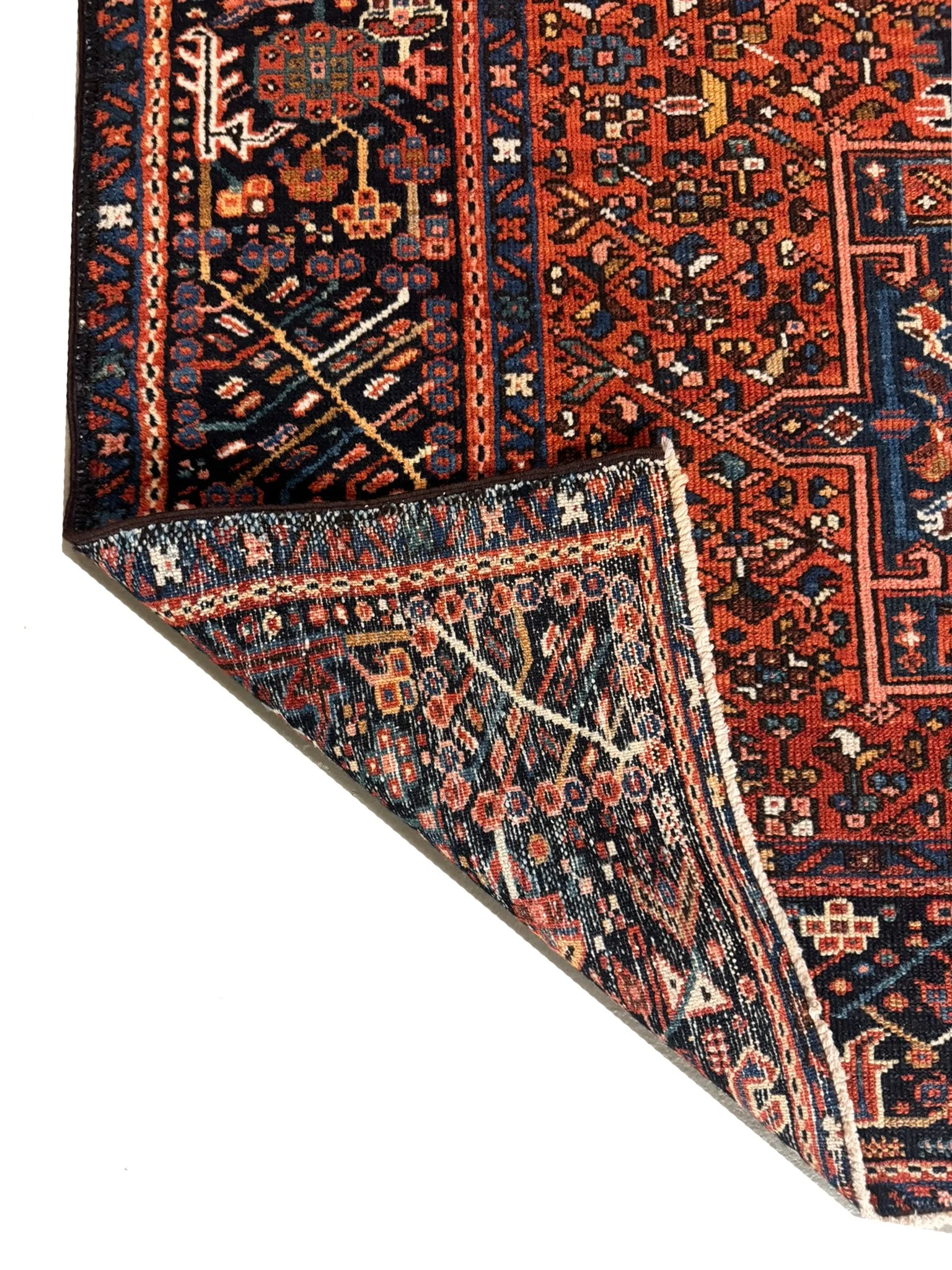 Antique Fine Karajeh Heriz Rug | 4'10" X 6'6" - photo 7