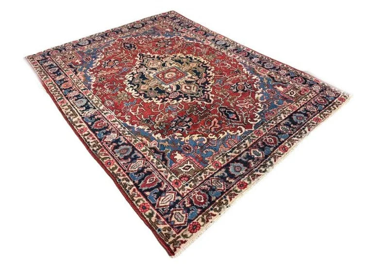 Antique Fine Heriz Rug | 4'5 X 6'1 - photo 4