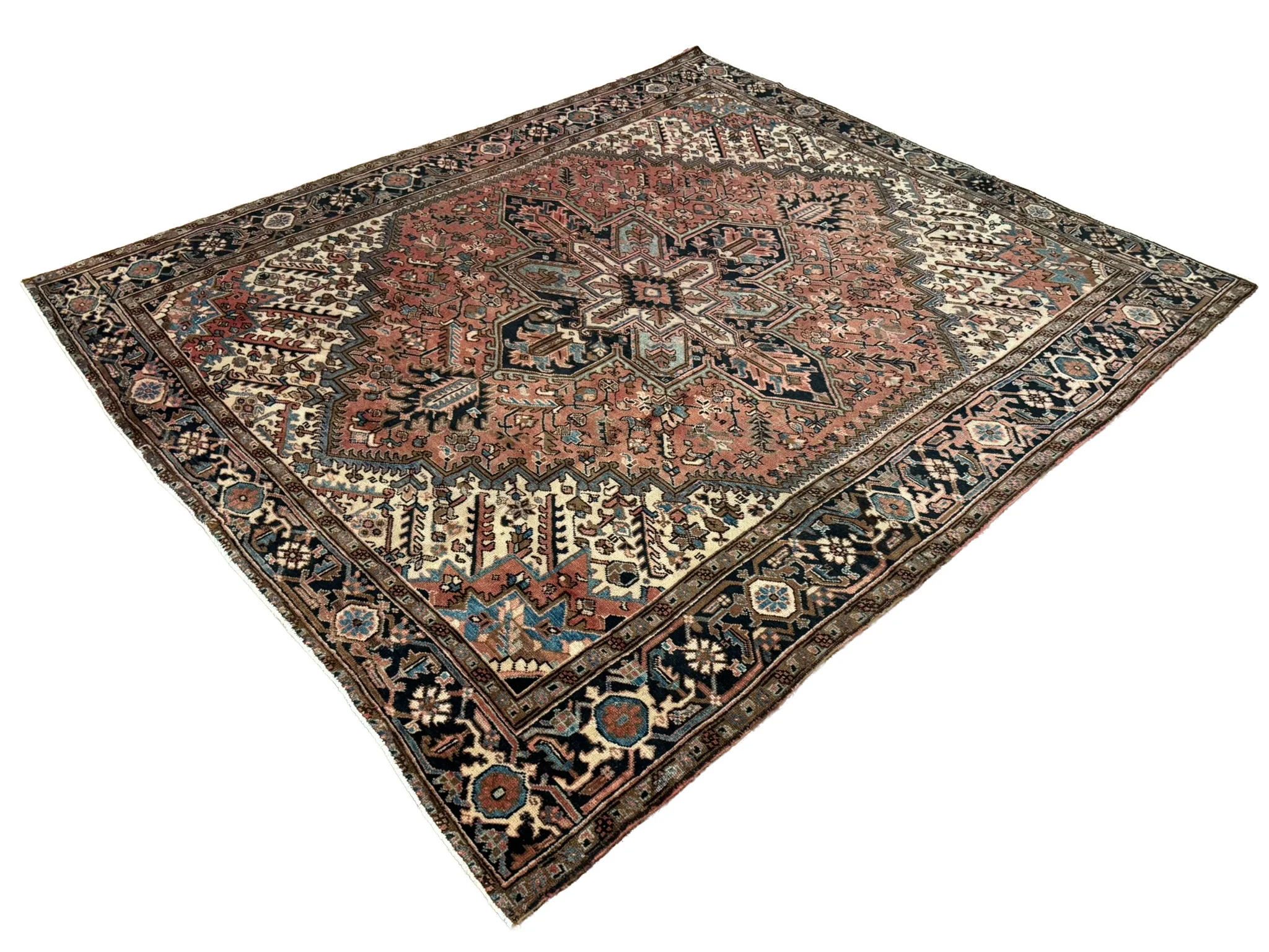 Antique Heriz Rug | 8'3" x 9'6" - photo 4