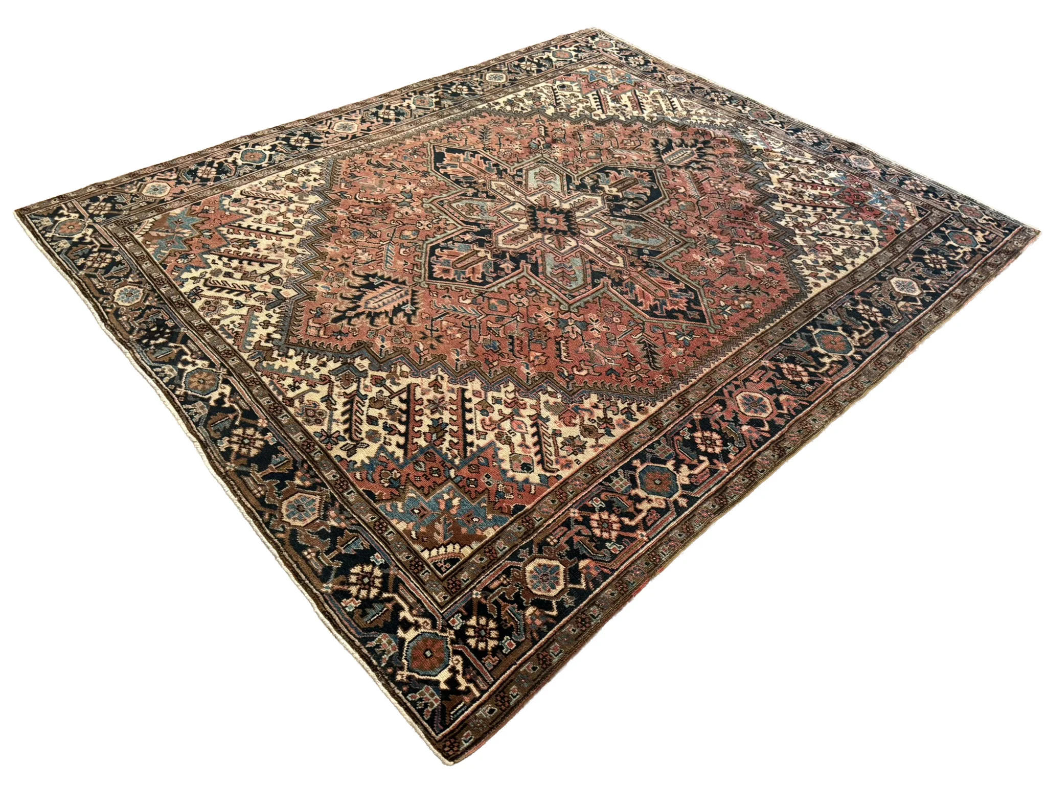 Antique Heriz Rug | 8'3" x 9'6" - photo 5