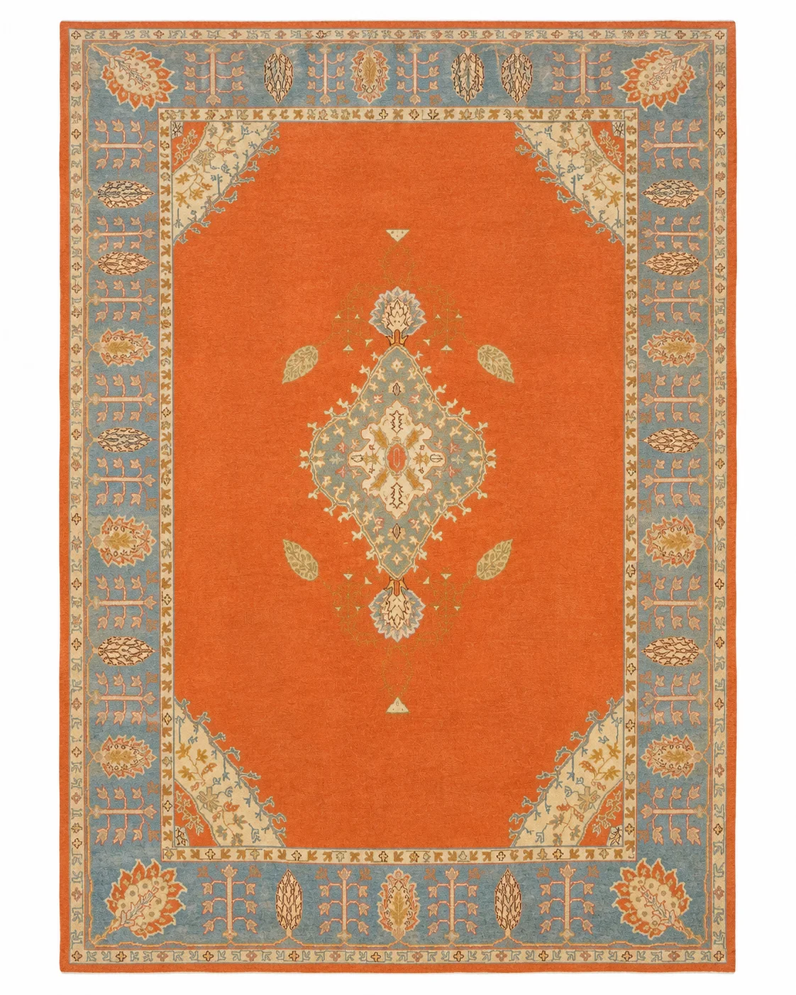 Antique Oushak Rug | 10'3" X 13'
