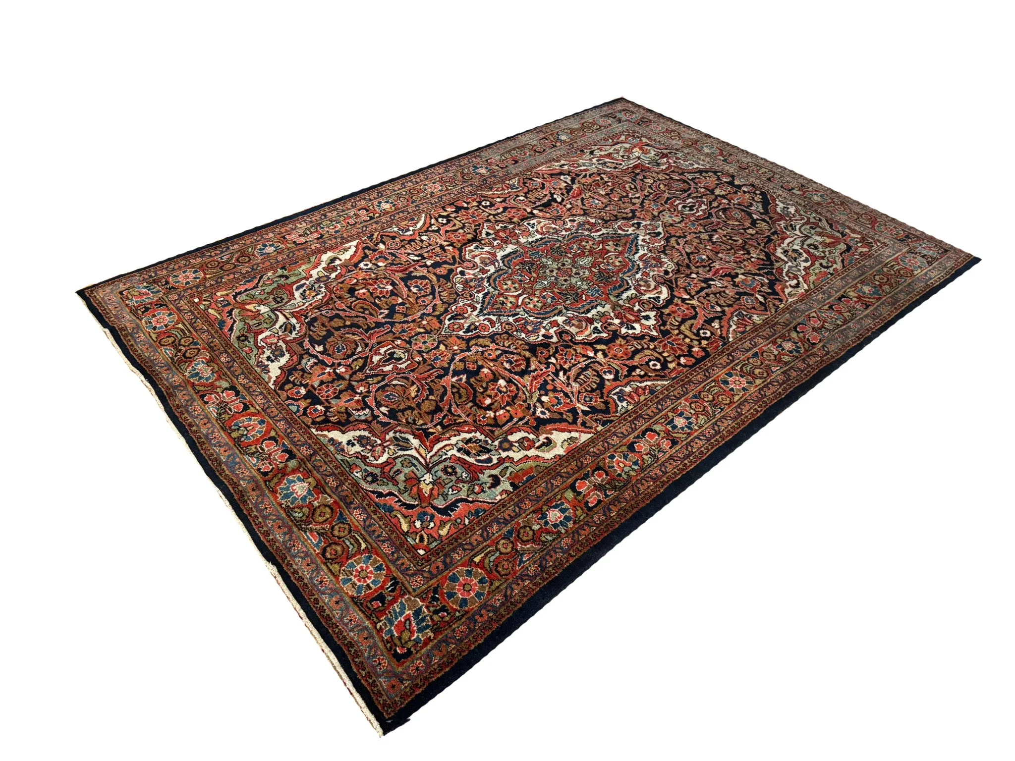 Antique Fine Mahal Sarouk | 6'8" X 9'8" - photo 4