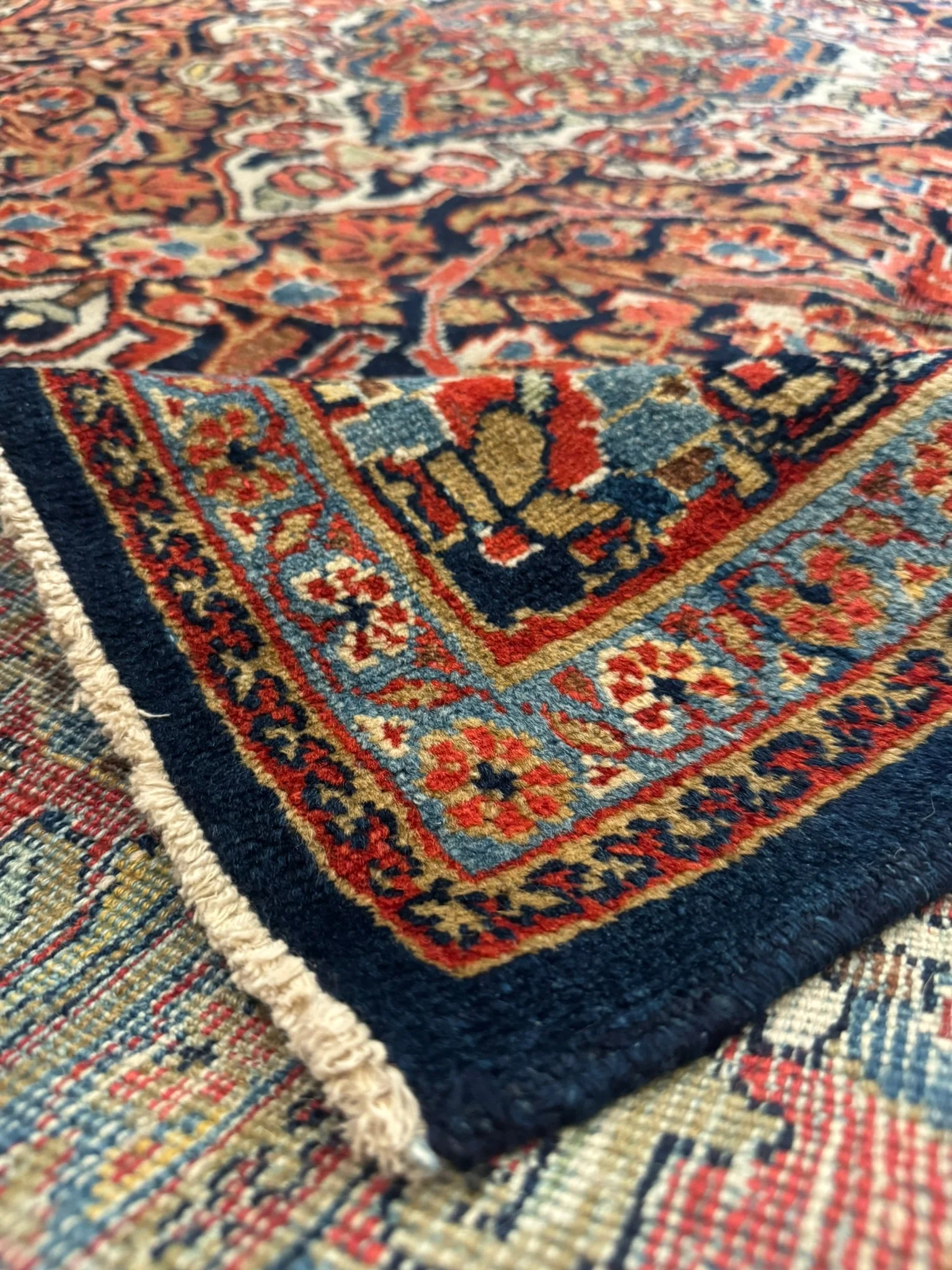 Antique Fine Mahal Sarouk | 6'8" X 9'8" - photo 7