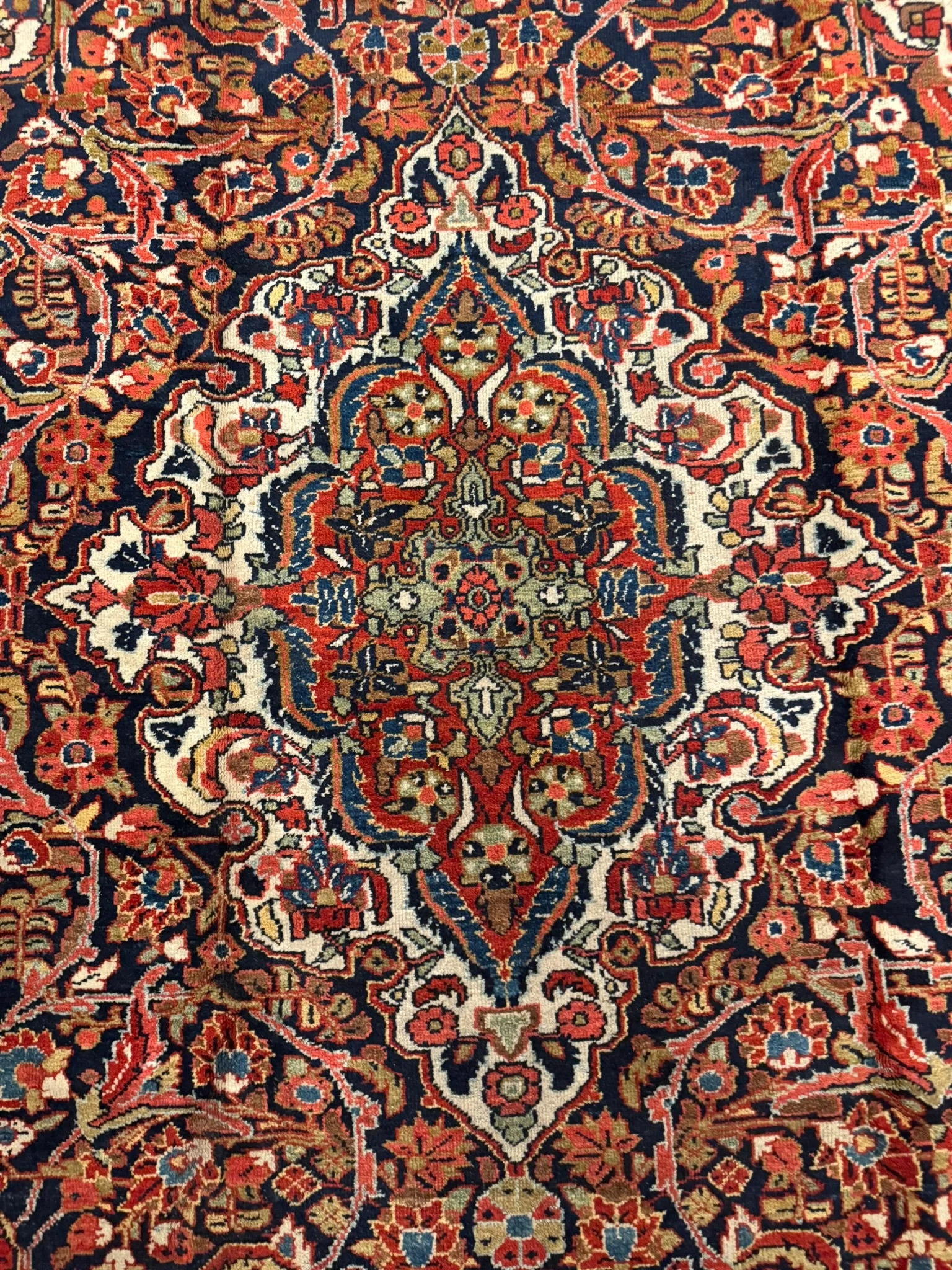 Antique Fine Mahal Sarouk | 6'8" X 9'8" - photo 8