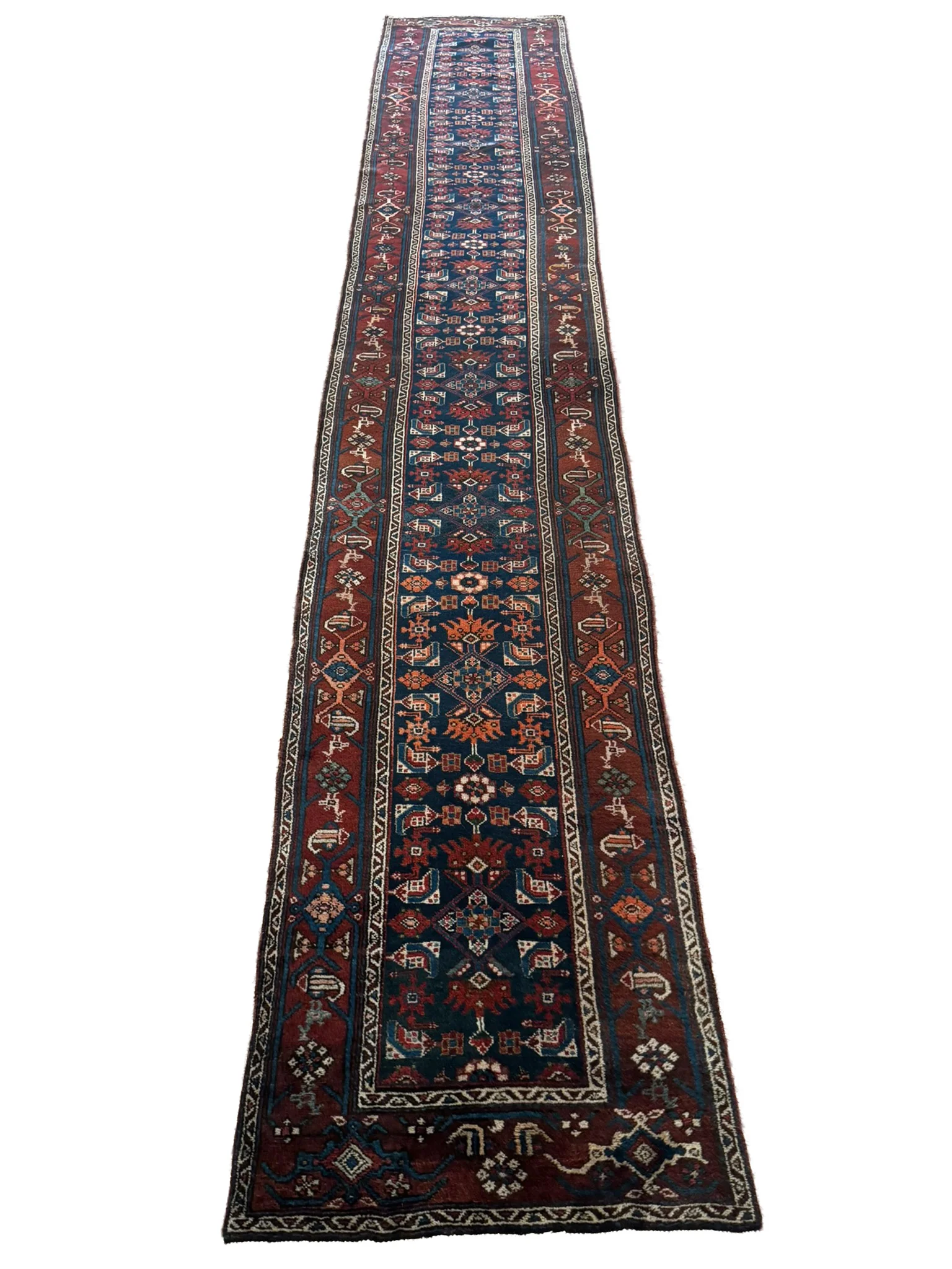 Antique Hamadan Runner | 2'5" x 16'1" - photo 3