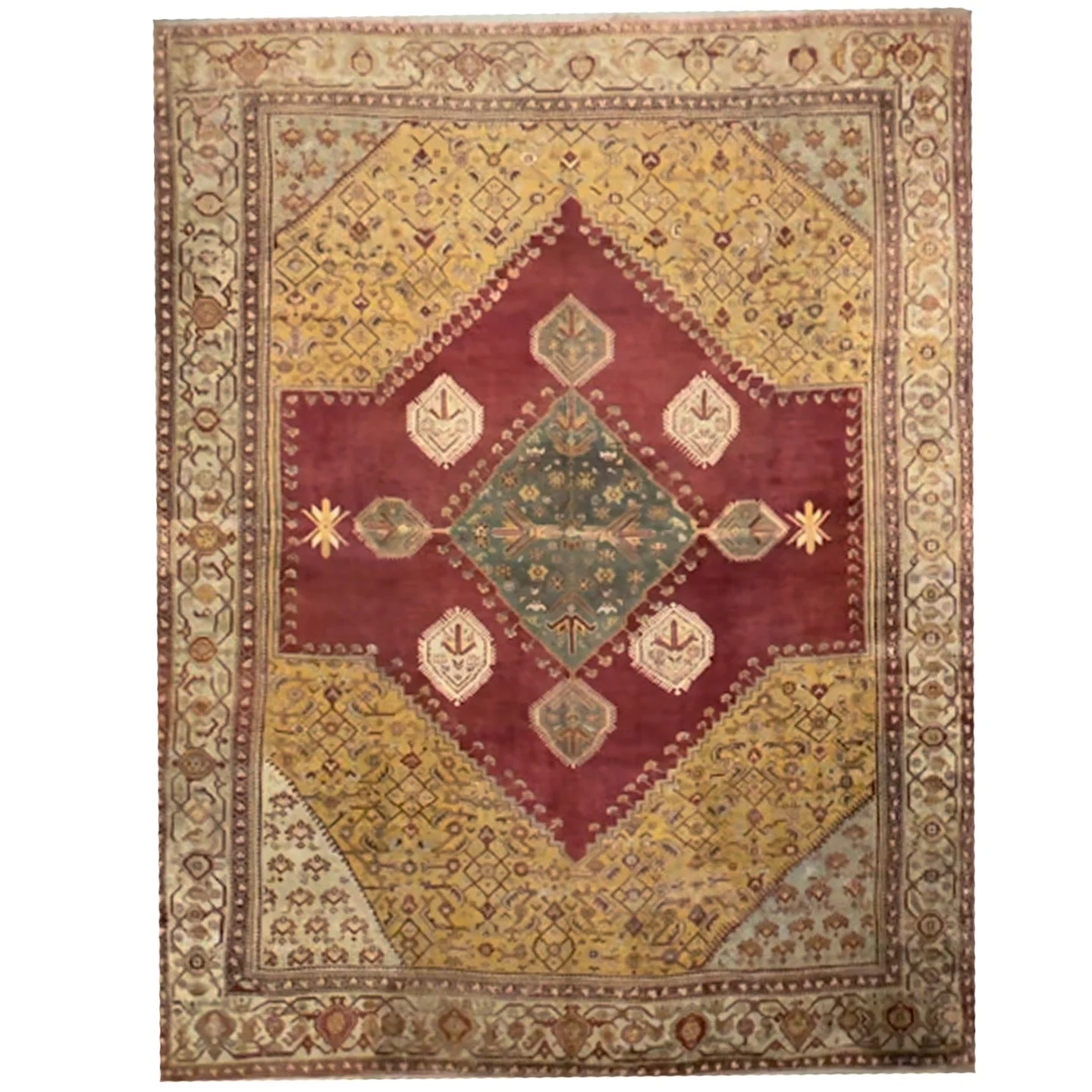 Antique Oushak Rug | 15'4" X 19'6"