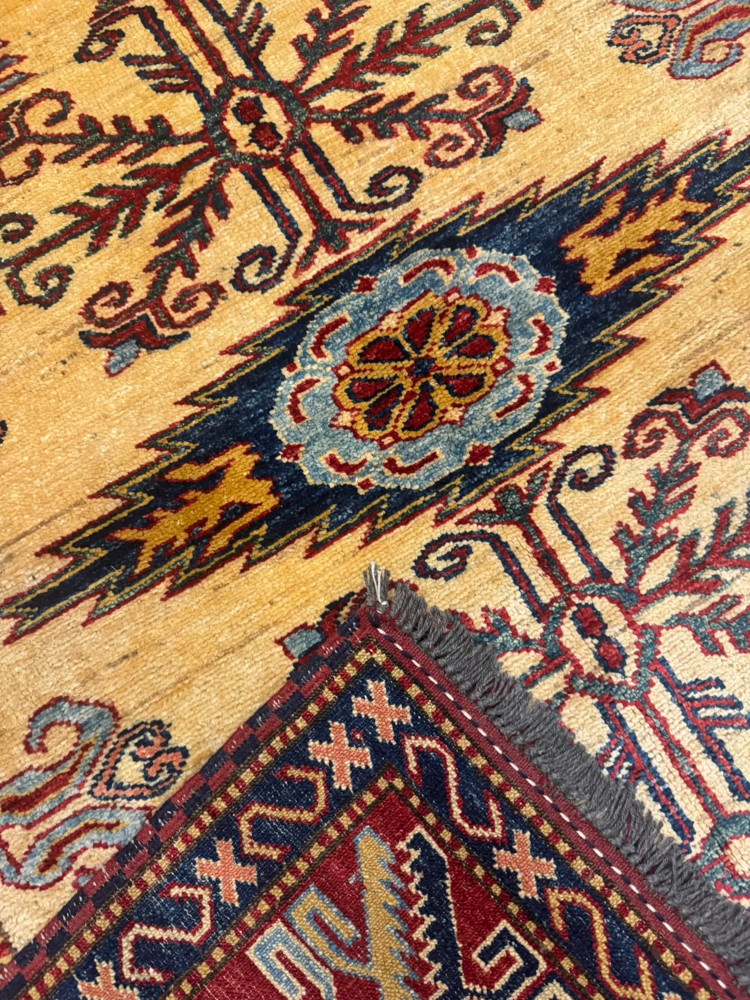 Kazak Rug | 4'3" x 5'3" - photo 7
