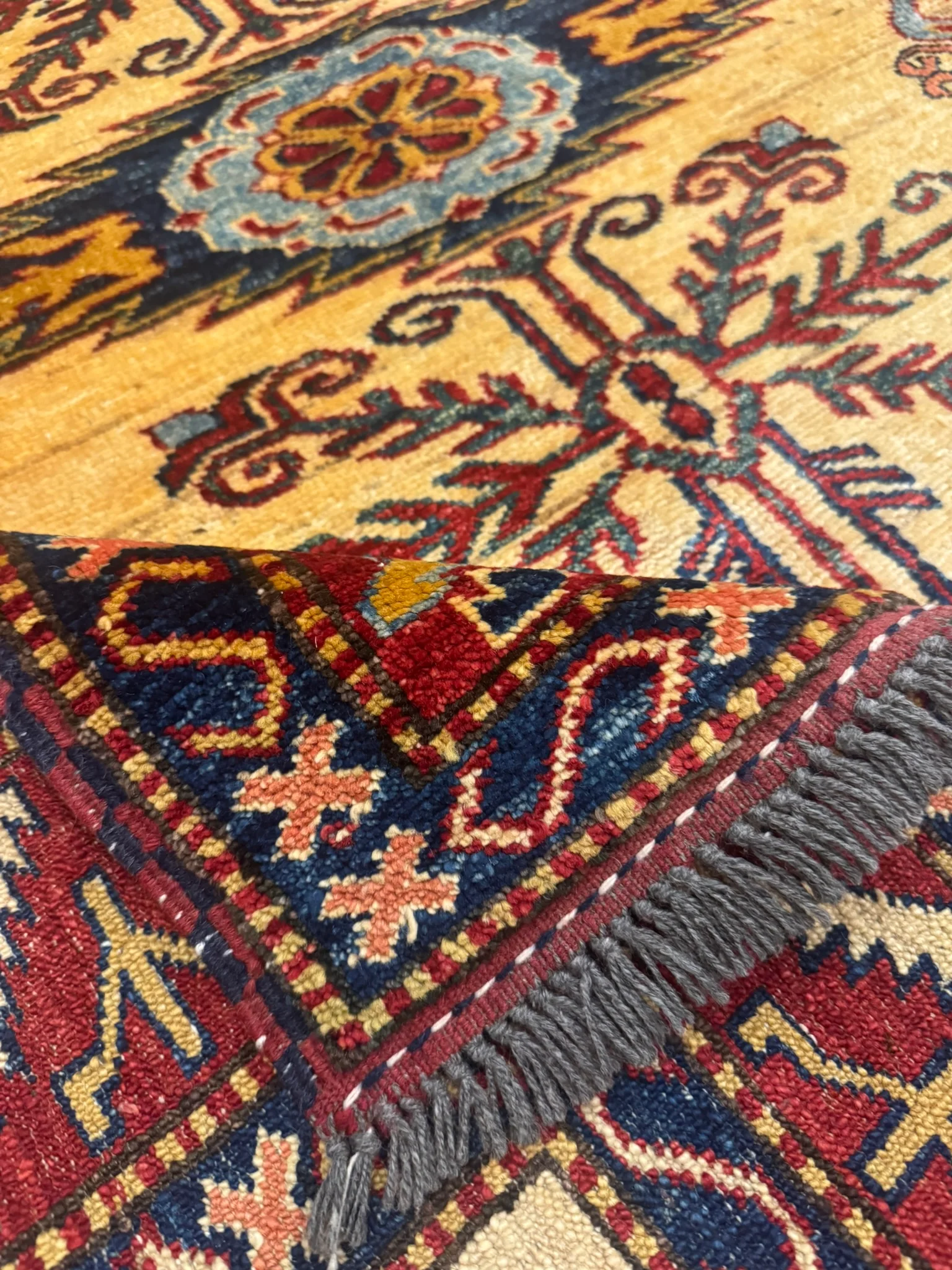 Kazak Rug | 4'3" x 5'3" - photo 8