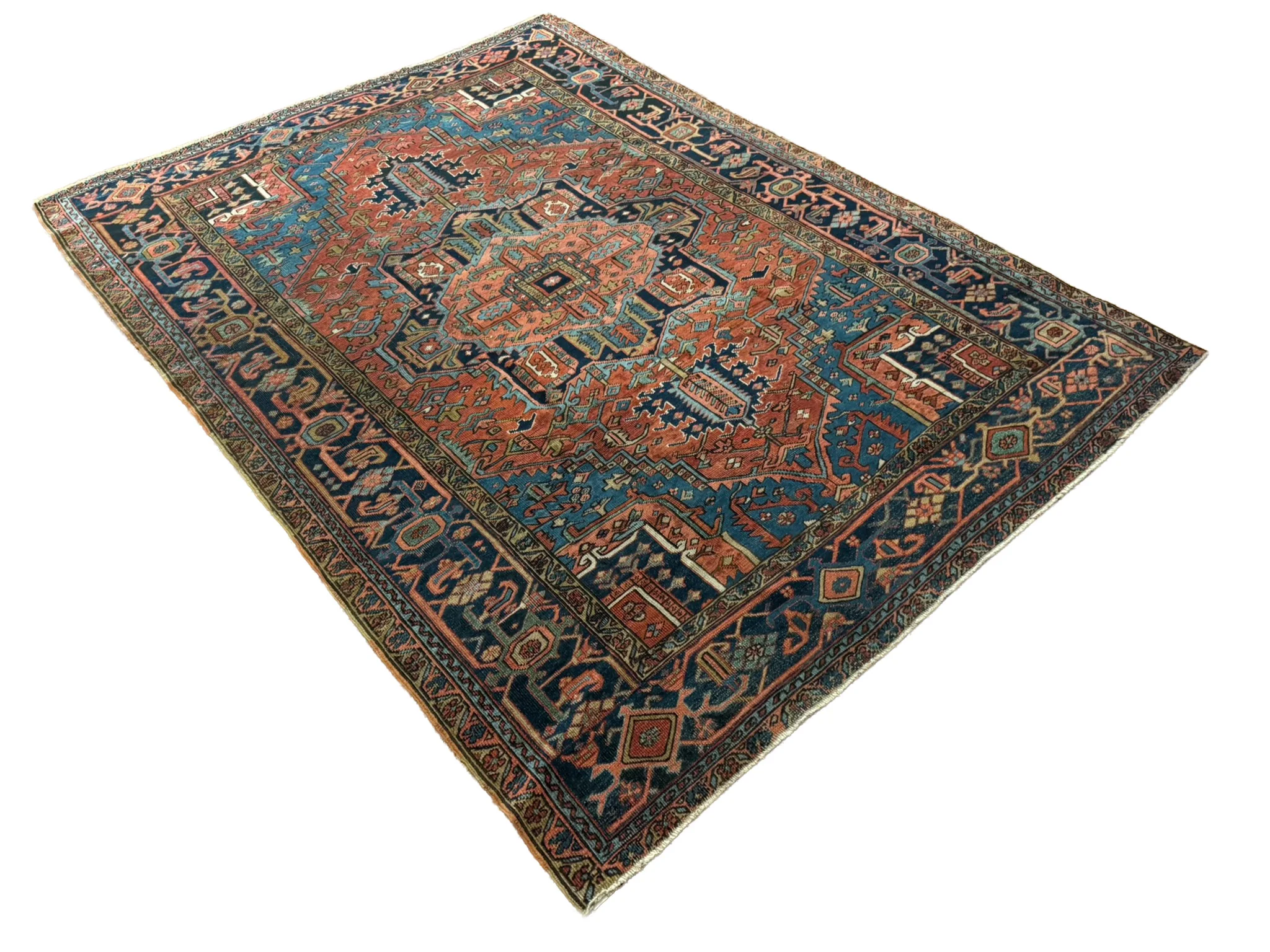Antique Serapi Heriz Rug | 6'10" x 9'8" - photo 5