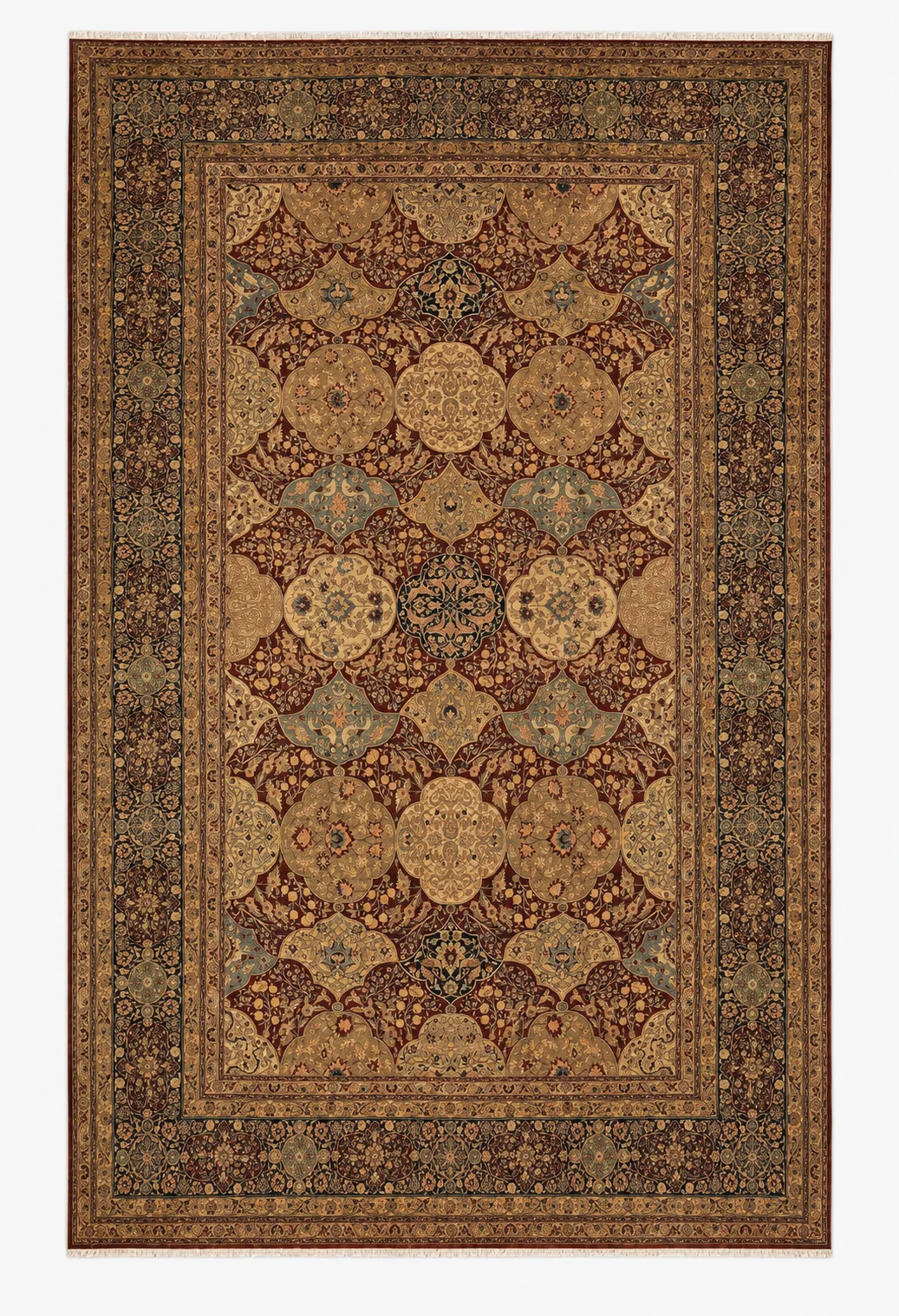 Antique Fine Tabriz Haji Jalili Rug | 15'10" X 23'2"