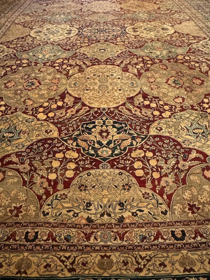 Antique Fine Tabriz Haji Jalili Rug | 15'10" X 23'2" - photo 8
