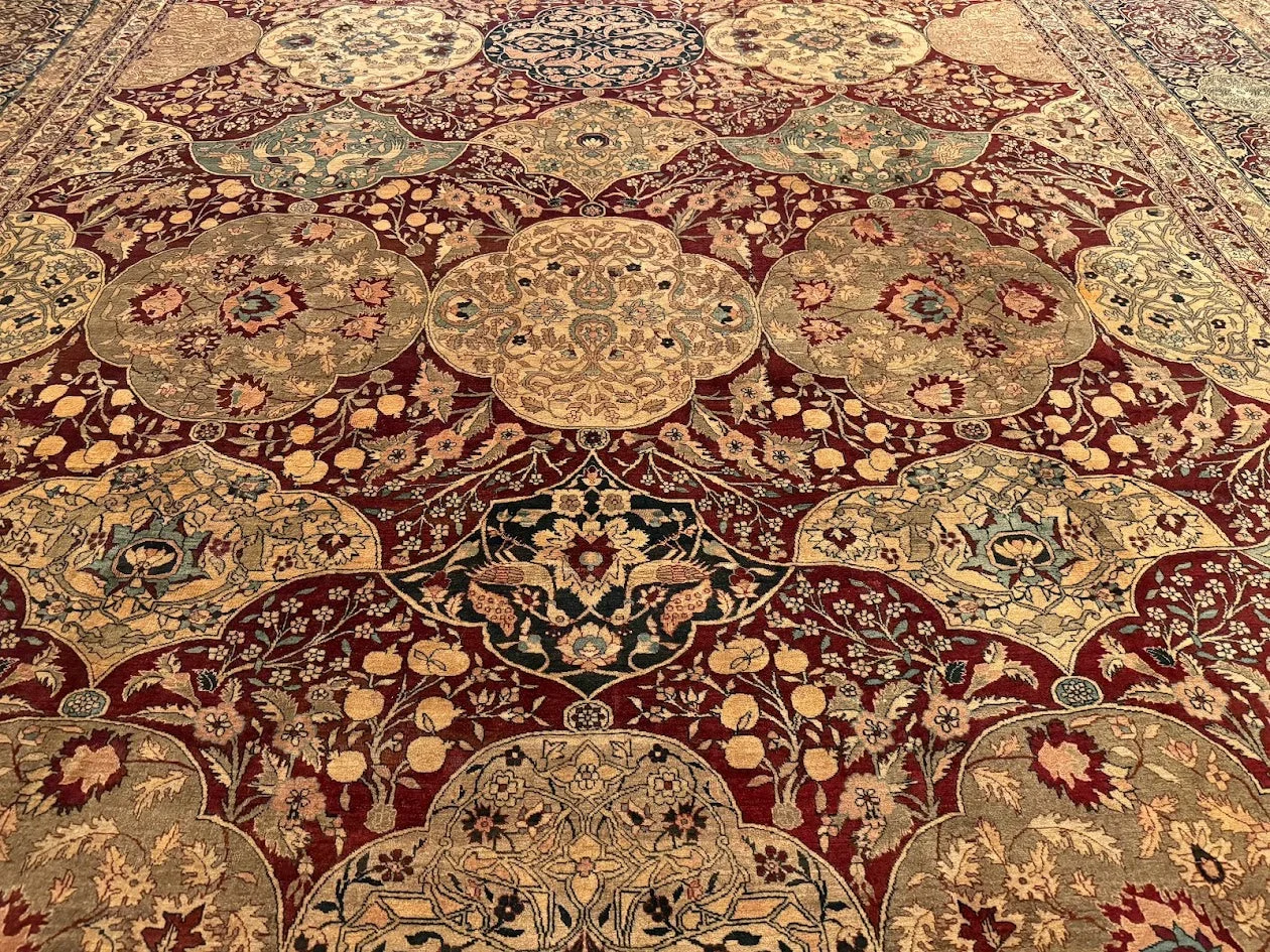 Antique Fine Tabriz Haji Jalili Rug | 15'10" X 23'2" - photo 9