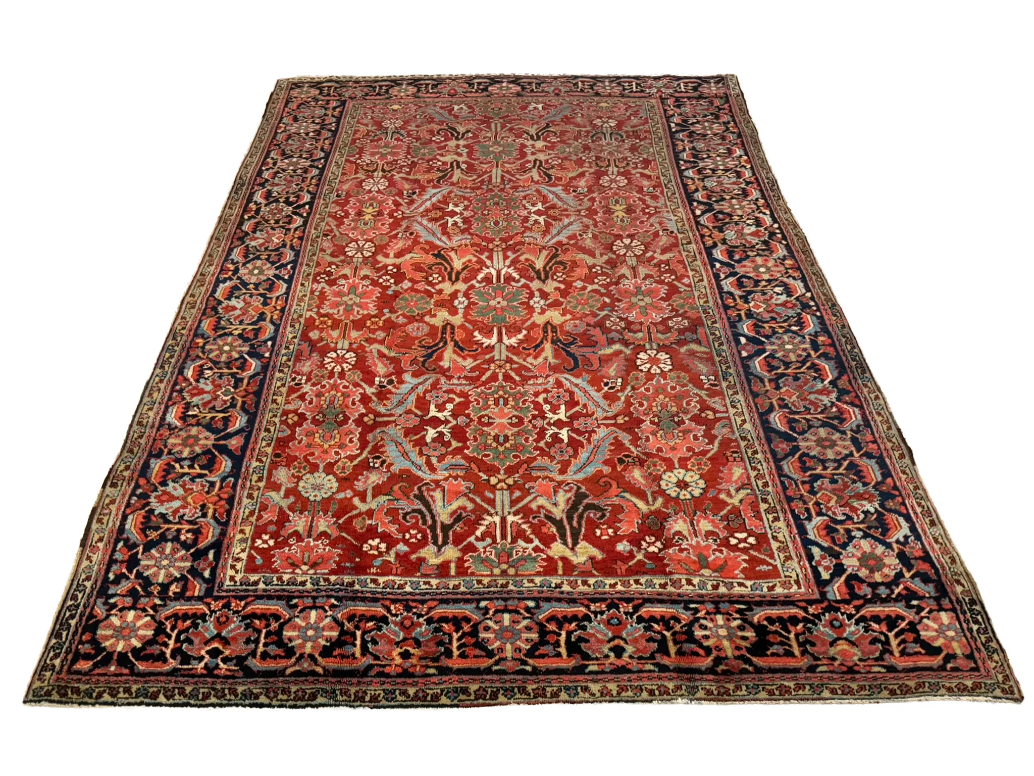 Antique Heriz Rug | 7'9" X 10'9" - photo 3