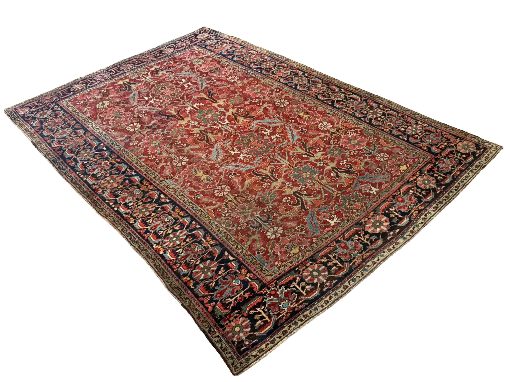 Antique Heriz Rug | 7'9" X 10'9" - photo 4