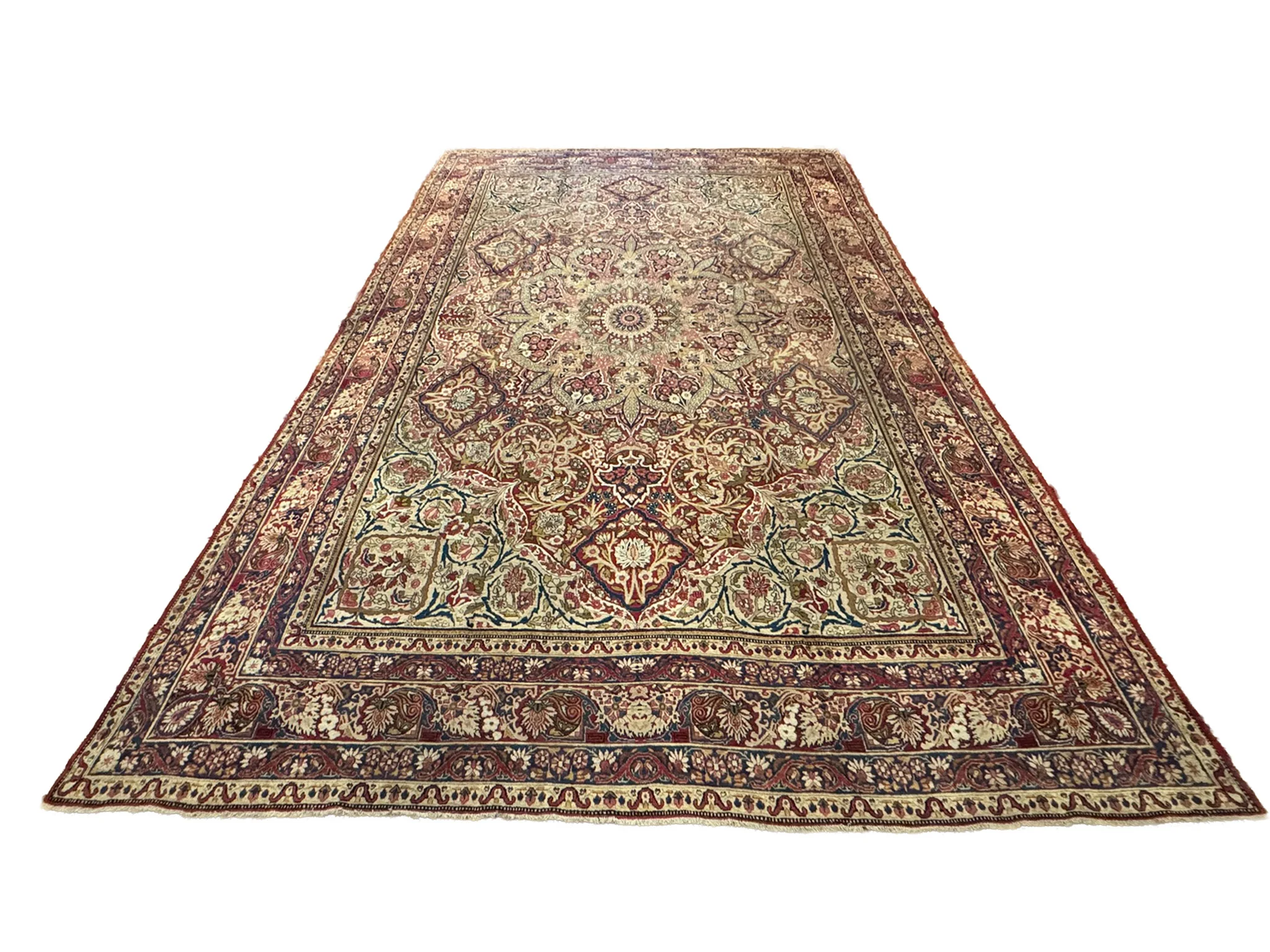 Antique Fine Lavar Kerman Rug | 10'10" X 16'4" - photo 2