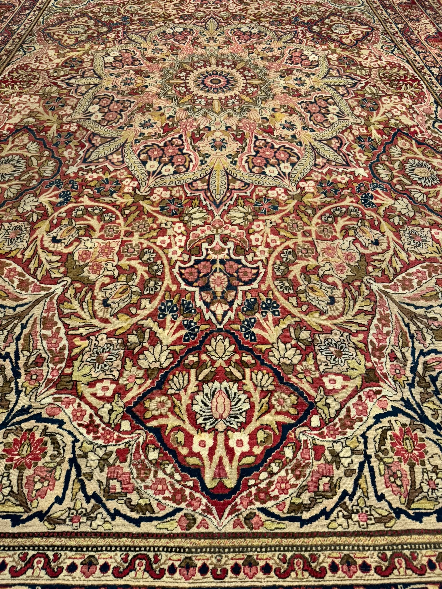 Antique Fine Lavar Kerman Rug | 10'10" X 16'4" - photo 6