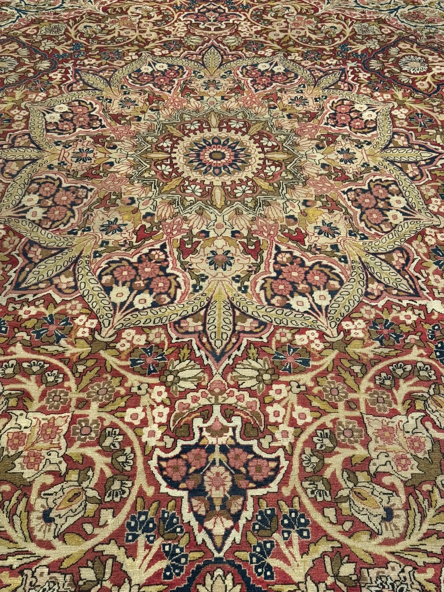 Antique Fine Lavar Kerman Rug | 10'10" X 16'4" - photo 7