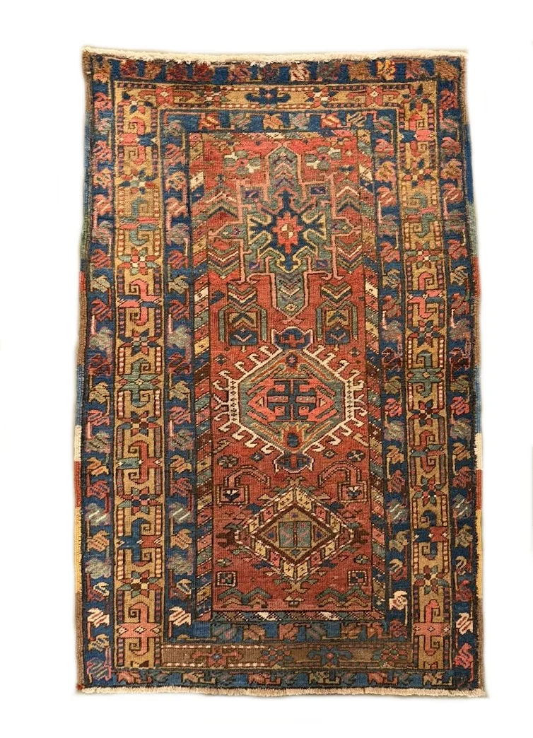 Antique Karajeh Heriz Rug | 3' X 4'11"