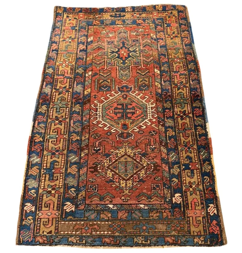 Antique Karajeh Heriz Rug | 3' X 4'11" - photo 3