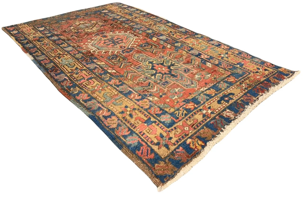 Antique Karajeh Heriz Rug | 3' X 4'11" - photo 5