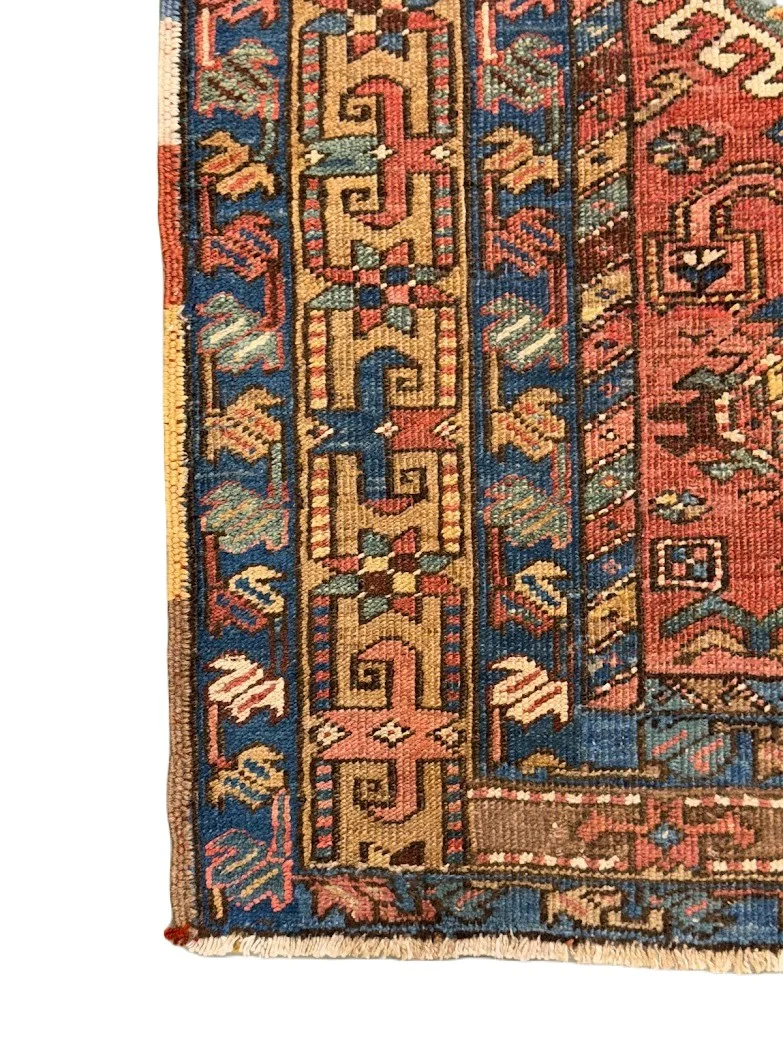 Antique Karajeh Heriz Rug | 3' X 4'11" - photo 6