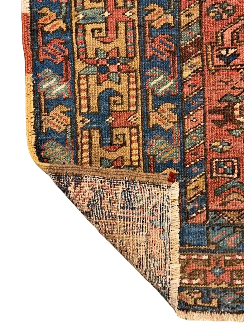Antique Karajeh Heriz Rug | 3' X 4'11" - photo 7