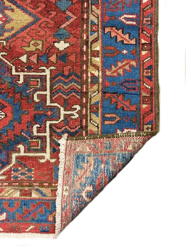 Vintage Karajeh Heriz Rug | 2'11" X 4'1" - photo 6