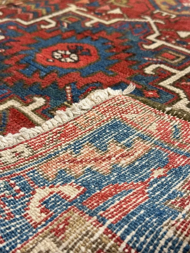 Vintage Karajeh Heriz Rug | 2'11" X 4'1" - photo 9